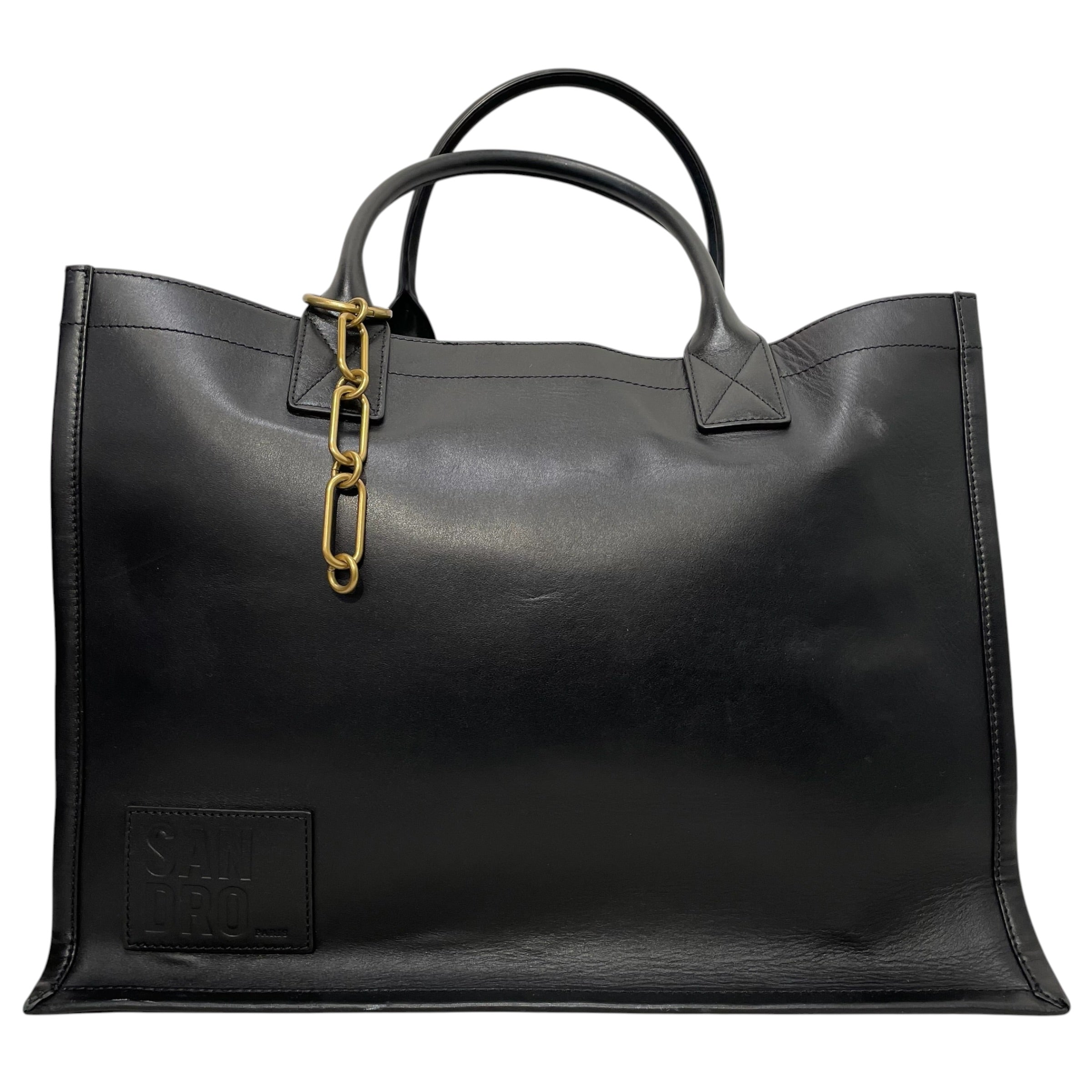 sandro/Tote Bag/Leather/BLK/ view 1