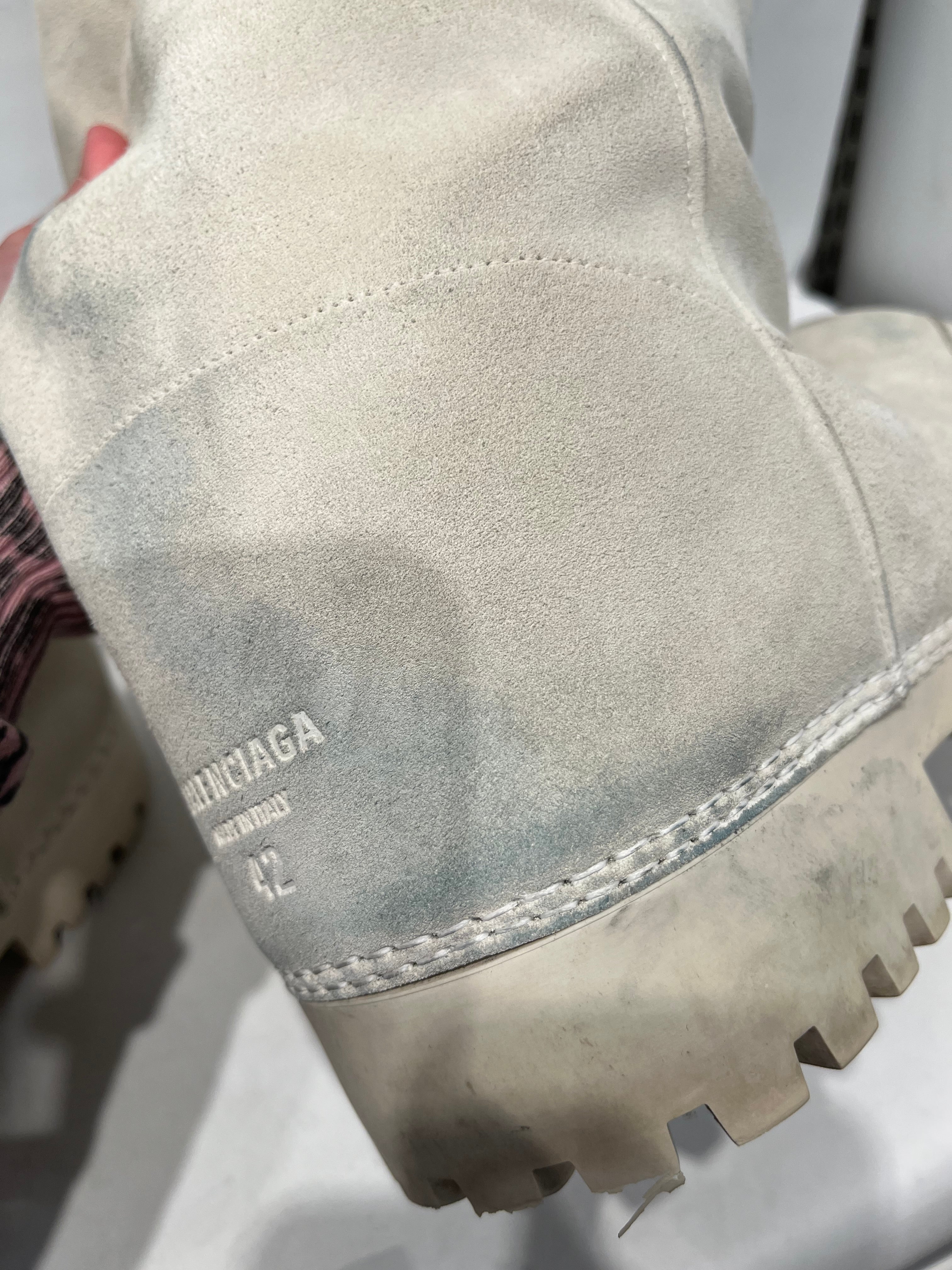 BALENCIAGA/Boots/EU 42/Suede/CRM/ALASKA FUR HIGH BOOTS view 5