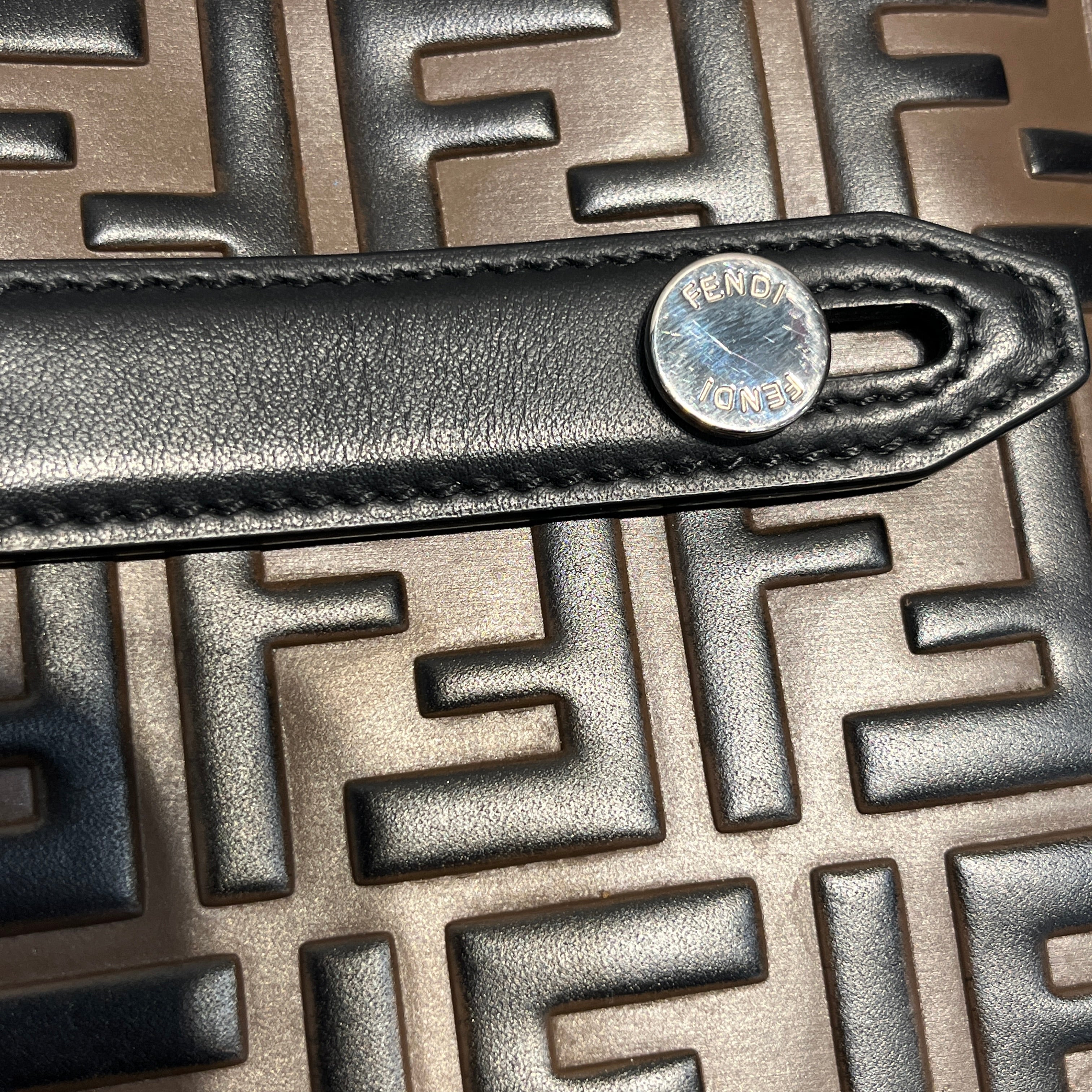 FENDI/Cross Body Bag/Monogram/Leather/BRW/SMOOTH LEATHER CROSS BODY BAG view 9