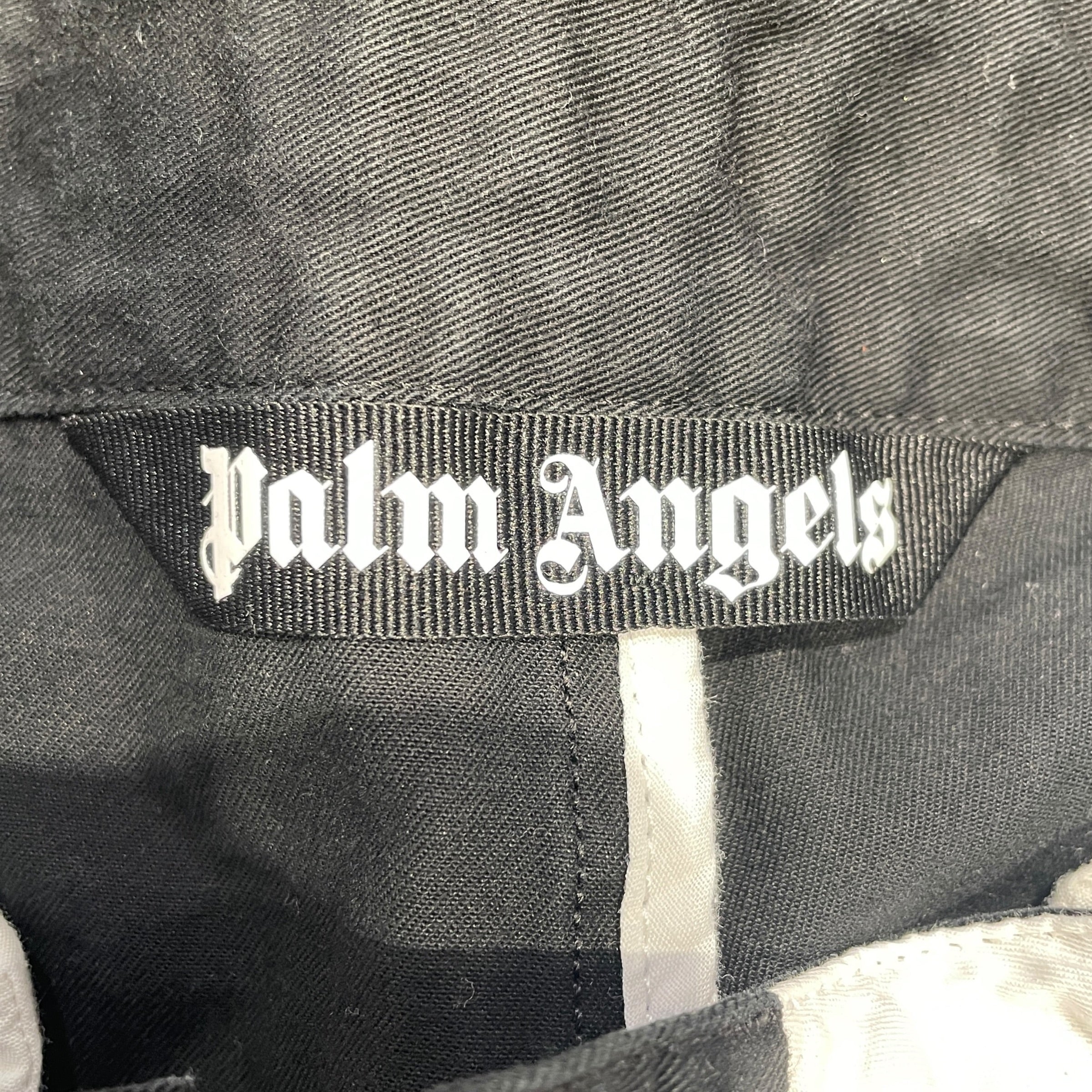 Palm Angels/Shorts/48/Cotton/BLK/Logo Waistband view 3