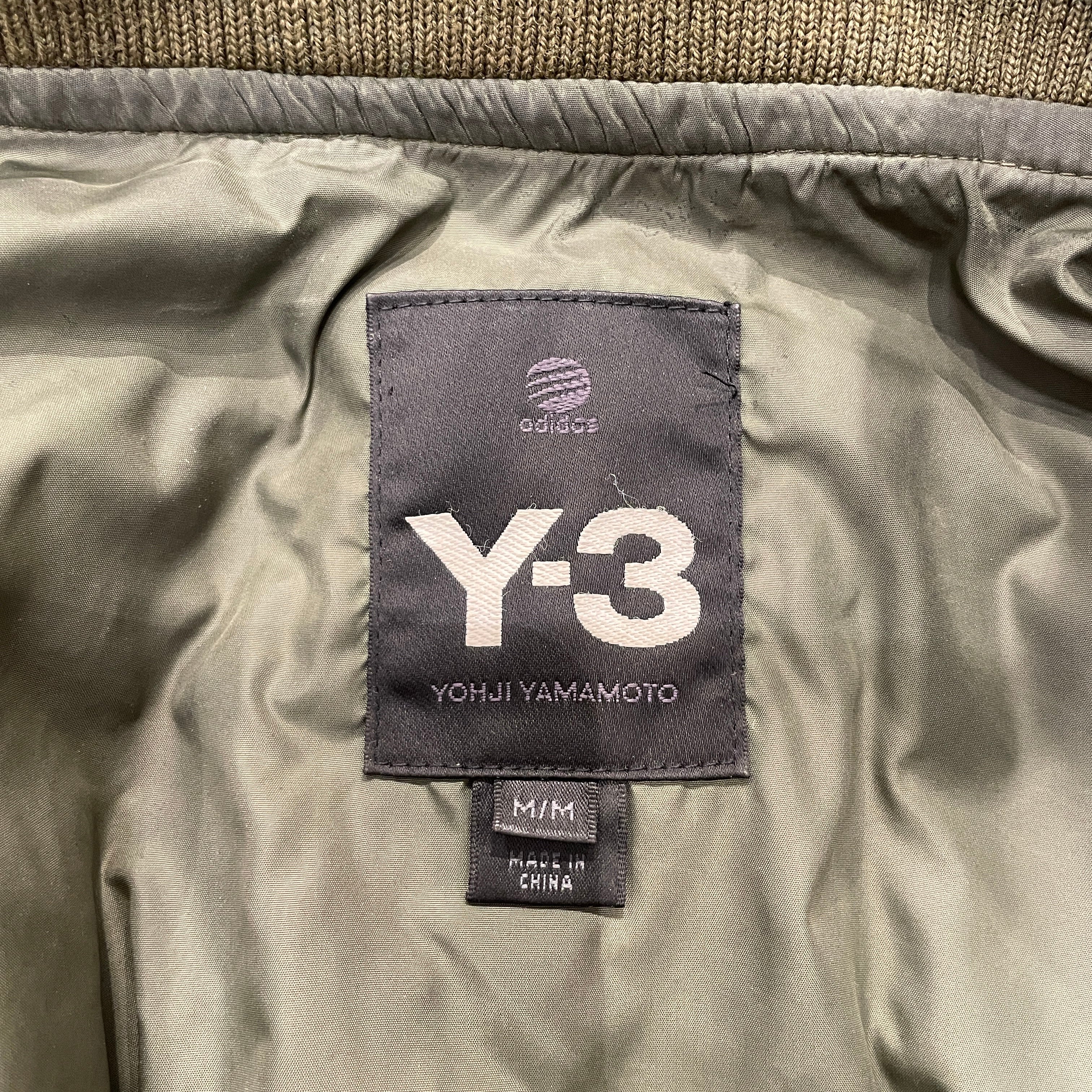 Y-3/Puffer Jkt/M/Polyester/KHK/LONG PARKA view 3