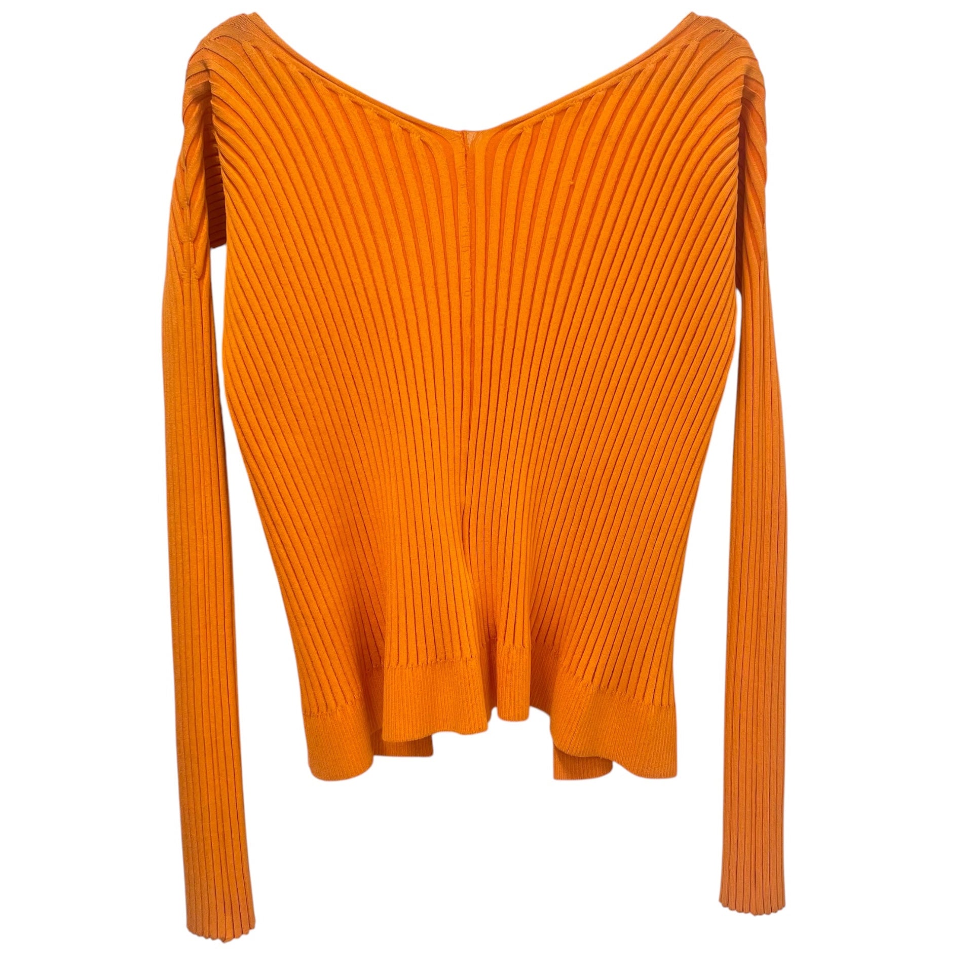 JACQUEMUS/LS Cut & Sew/42/Cotton/ORN/ribbed, metal clasp view 2