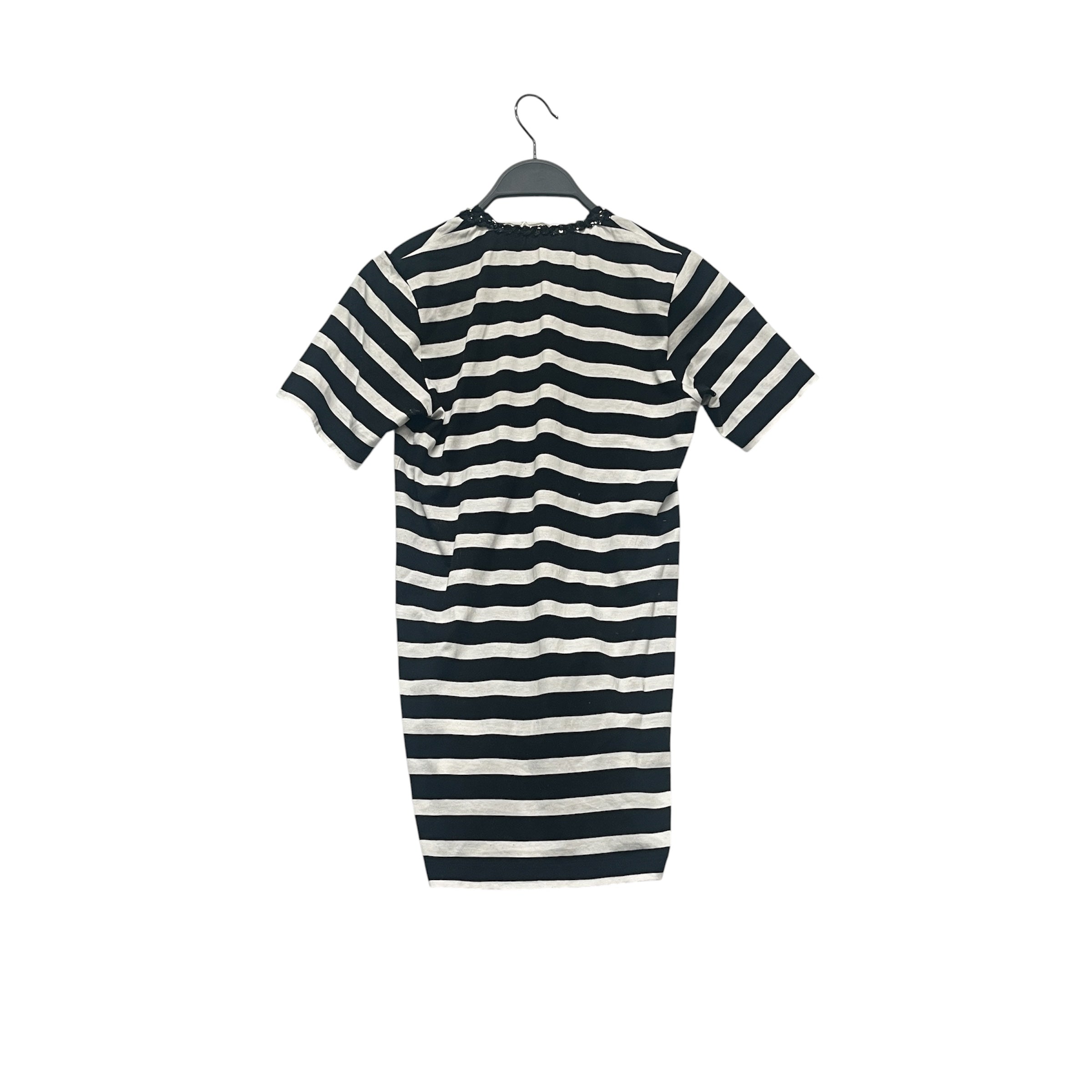 JUNYA WATANABE COMME des GARCONS/SL Shirt/Stripe/Cotton/BLK/SEQUIN LINED BUTTONS/COLLAR view 2