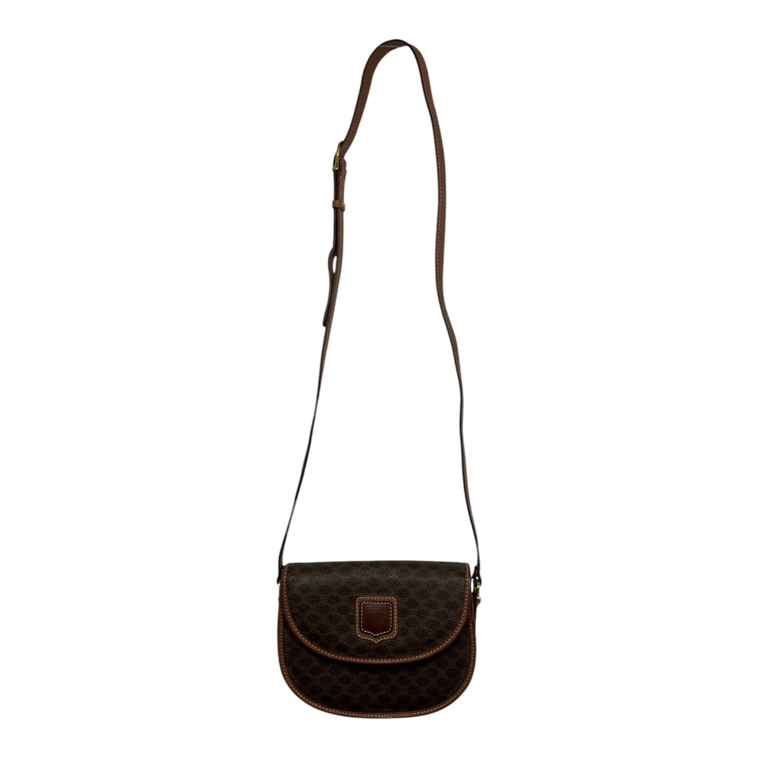 CELINE/Cross Body Bag/Monogram/Leather/BRW/Macadam view 1