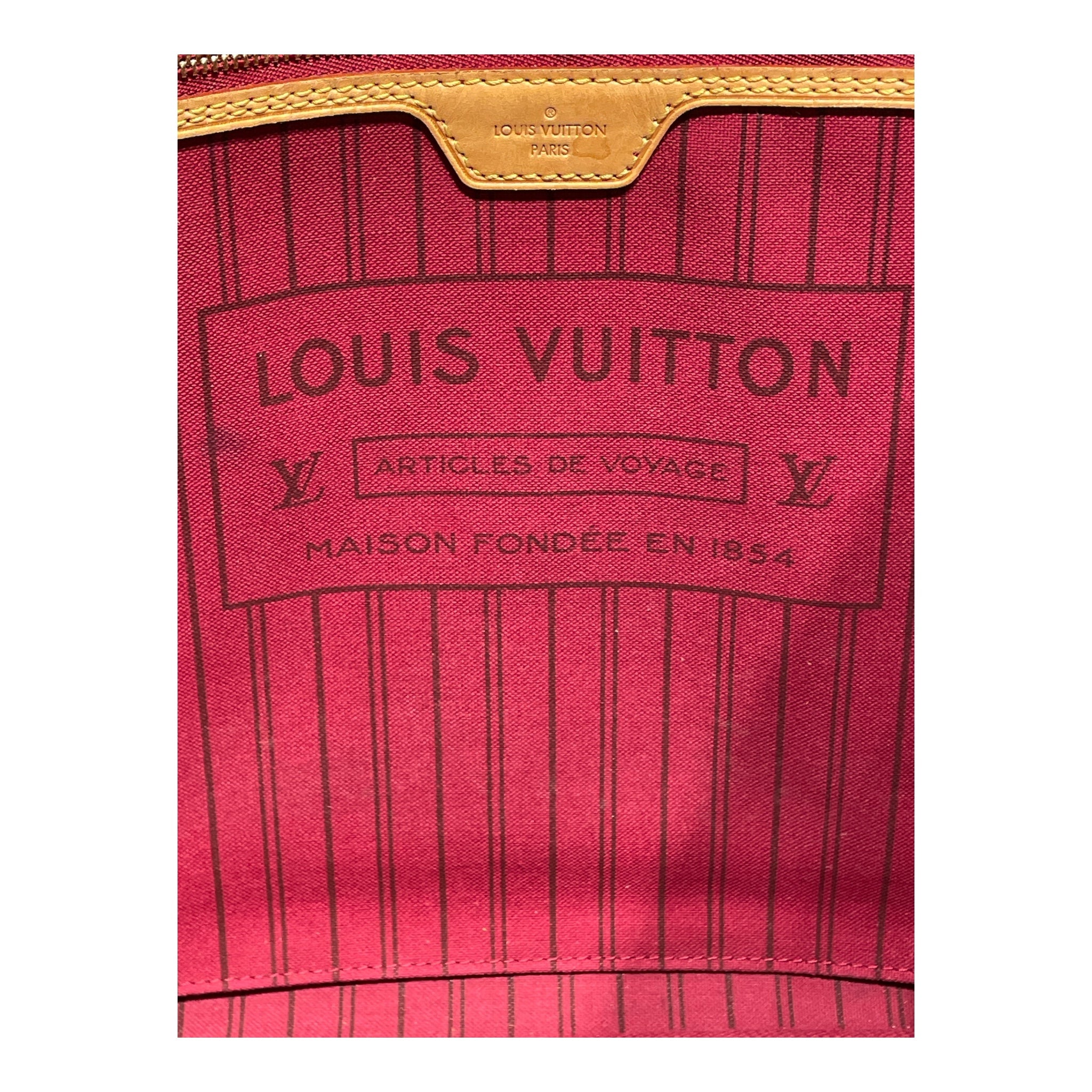 LOUIS VUITTON/Tote Bag/All Over Print/BRW/Damier Ebene Neverfull Tote GM view 3