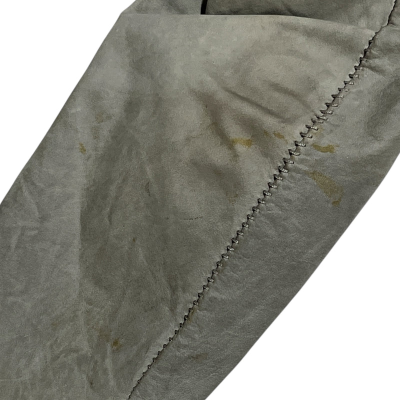 ISAAC SELLAM/Jacket/40/Leather/GRY/BACKZIP