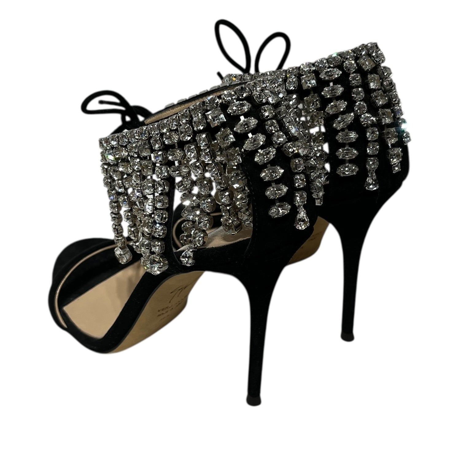 GIUSEPPE ZANOTTI DESIGN/Heels/EU 36.5/BLK/CRYSTAL DETAILING view 2