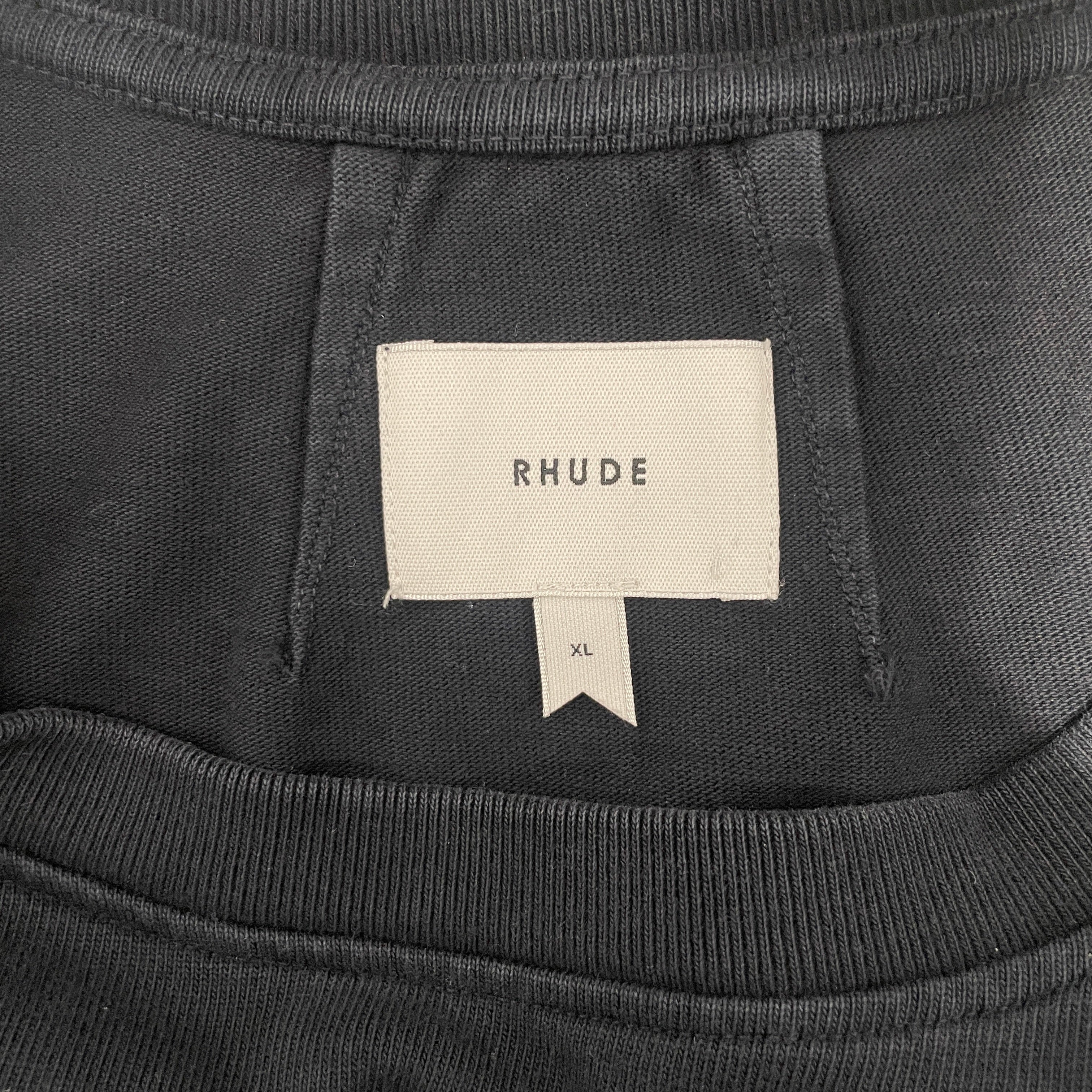 RHUDE/T-Shirt/XL/Cotton/BLK/SEND  RHUDES view 3