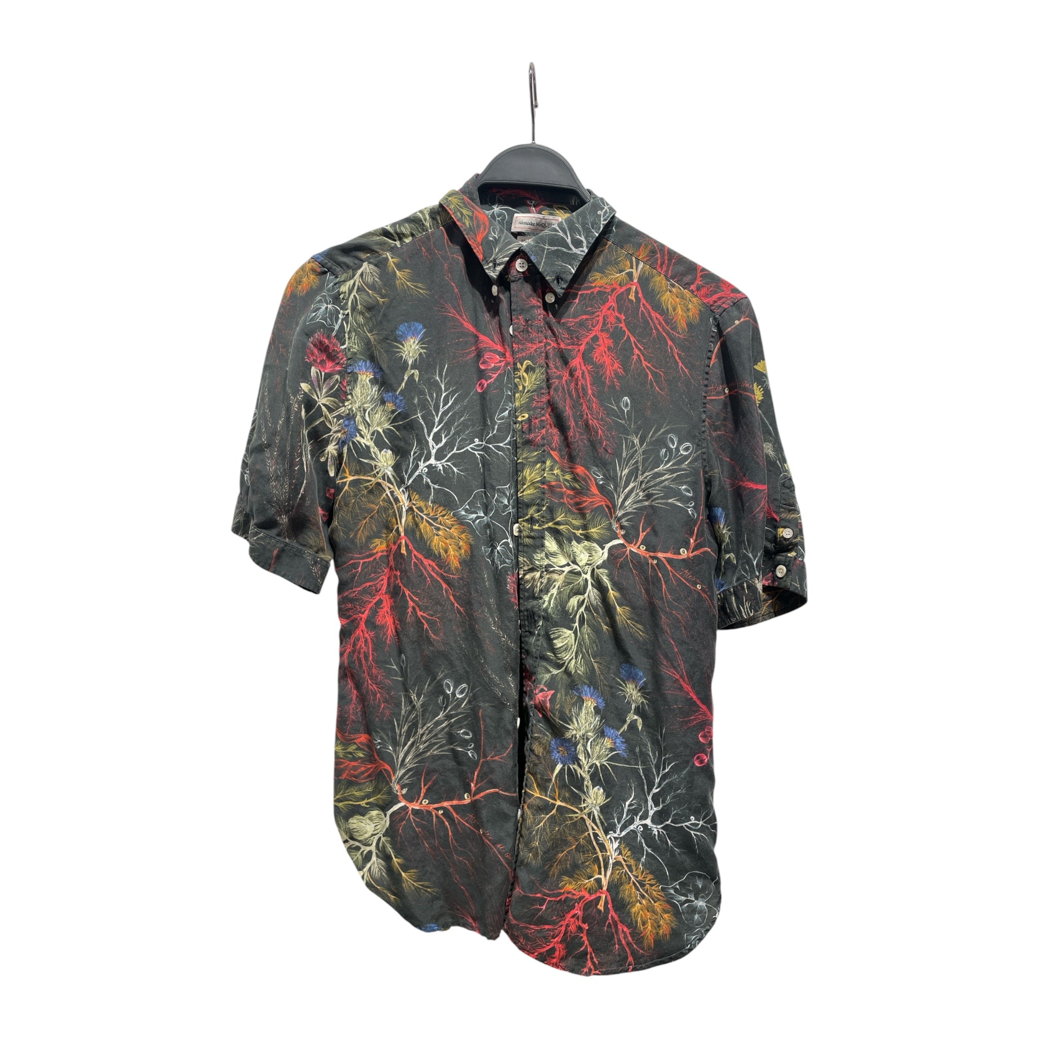 Alexander McQueen/SS Shirt/M/Cotton/MLT/Floral Pattern/Dark botanic view 1
