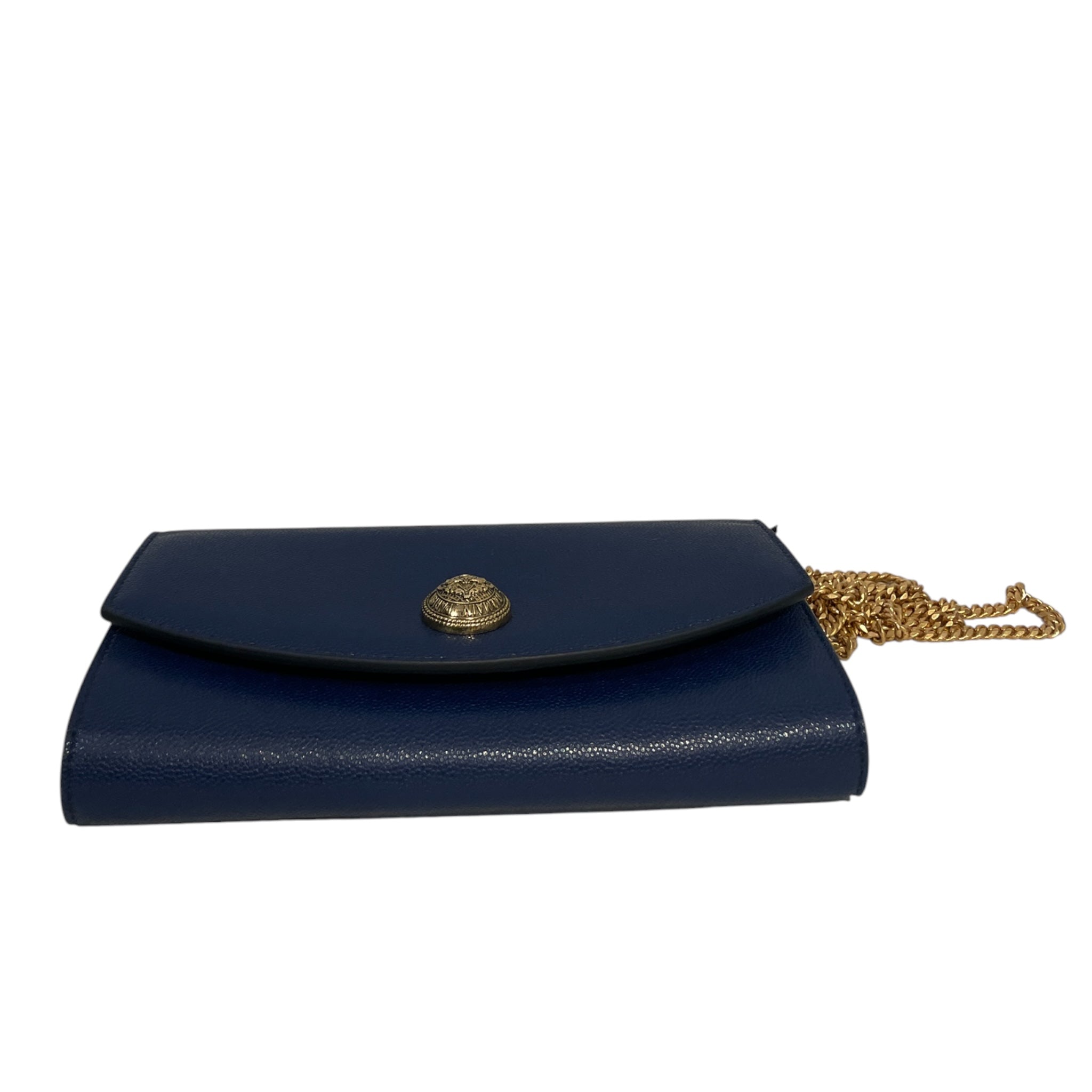 BALMAIN/Cross Body Bag/Leather/NVY/GOLD HARDWARE view 7