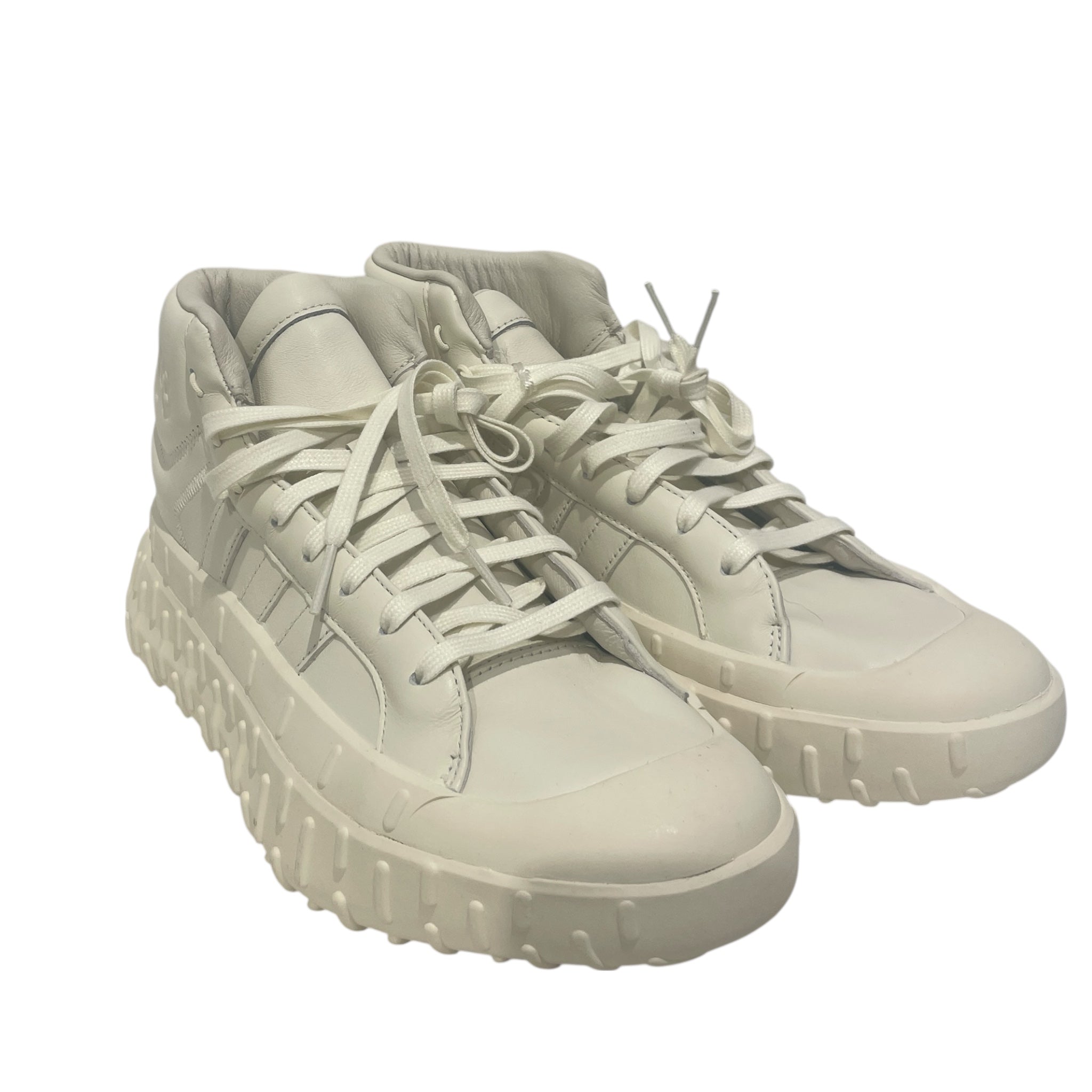 Y-3/Hi-Sneakers/US 8/Cotton/WHT/V-Tip/Y-3 GR1P OFF WHITE view 1