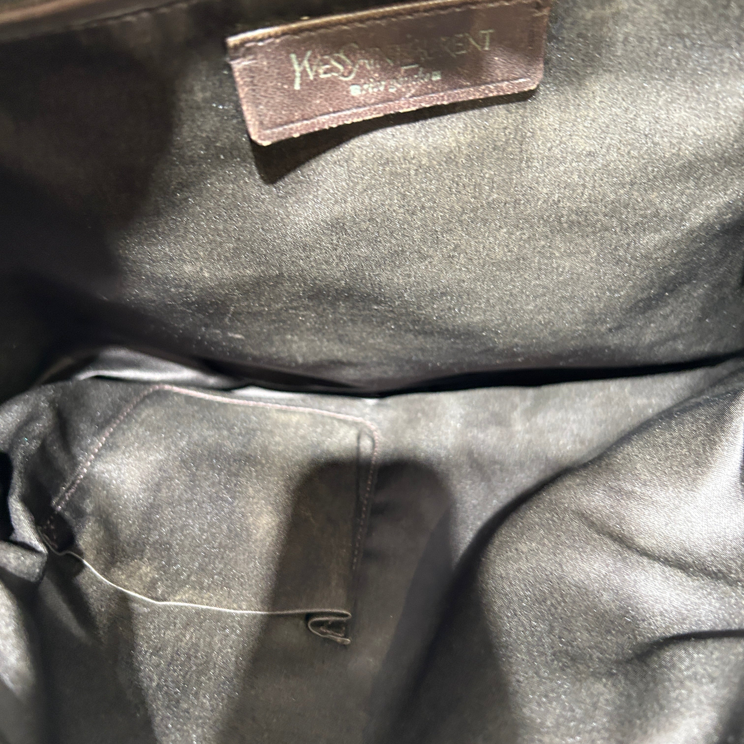 YVES SAINT LAURENT/Cross Body Bag/BRW/GOLD HRDWRE TWIST BUCKLE view 4