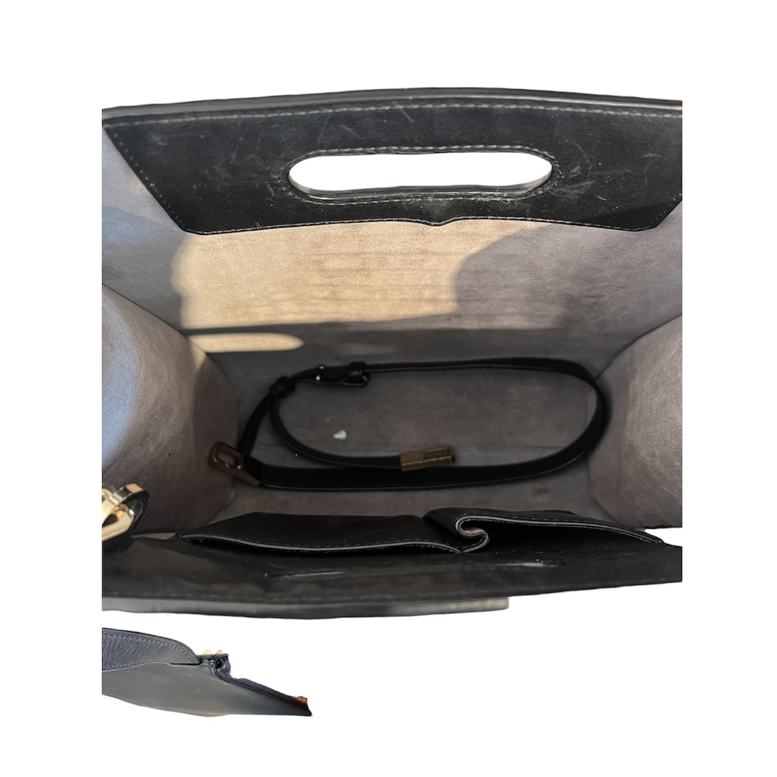Alexander Wang/Tote Bag/Leather/BLK/CROC TOTE BAG SHOULDER view 3