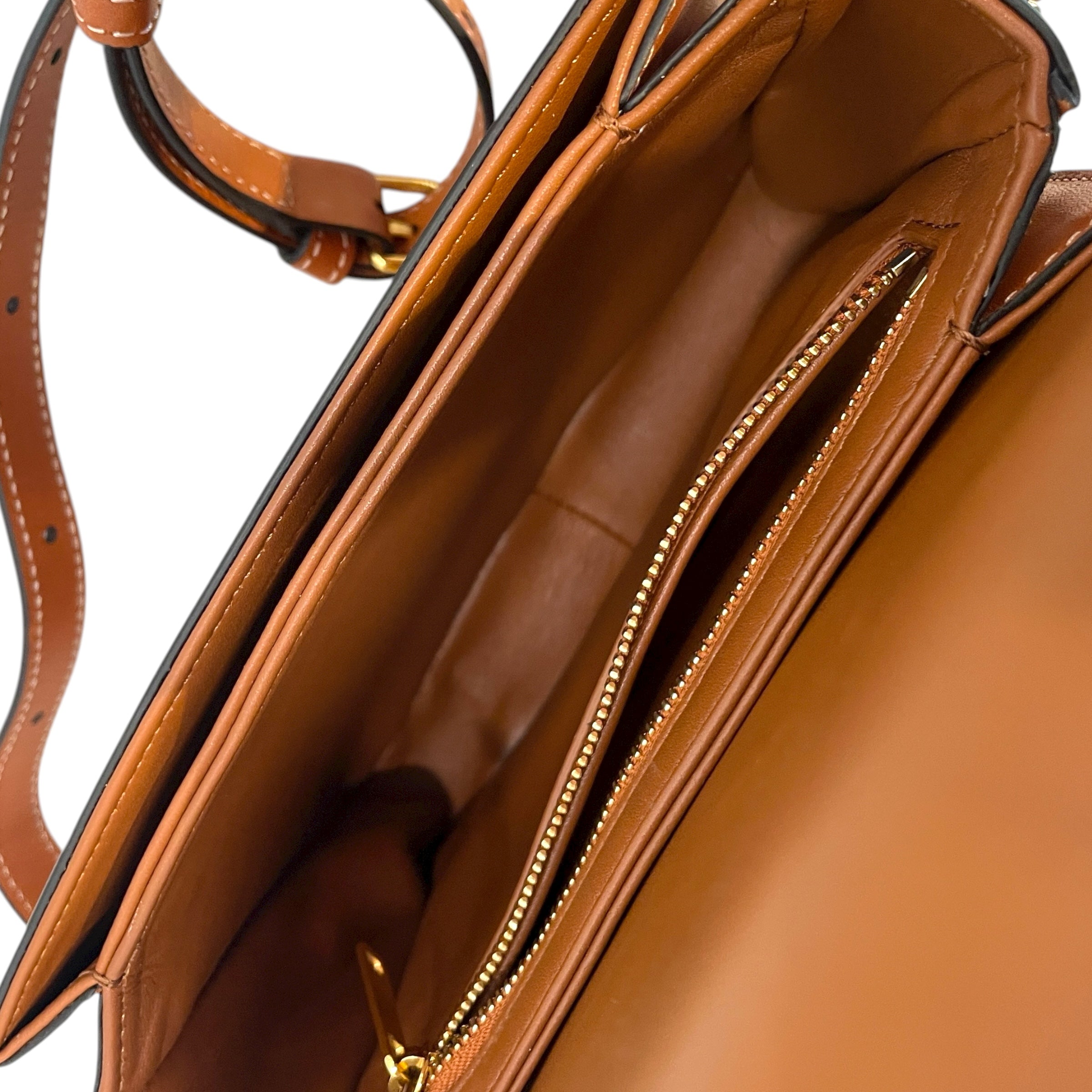 CELINE/Cross Body Bag/Leather/BRW/ view 4