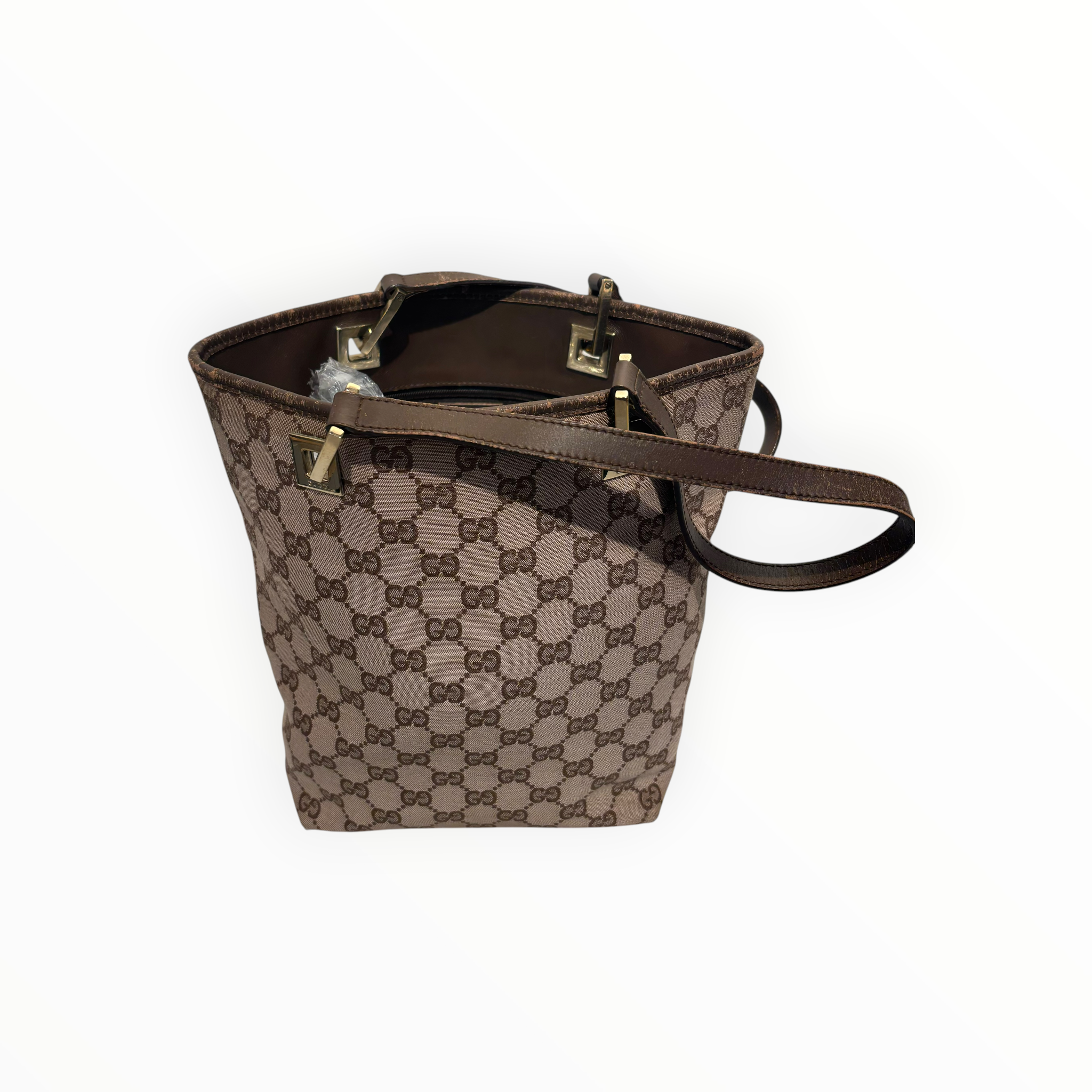 GUCCI/Tote Bag/Monogram/Cotton/BEG/GG Canvas Tote Bag view 1