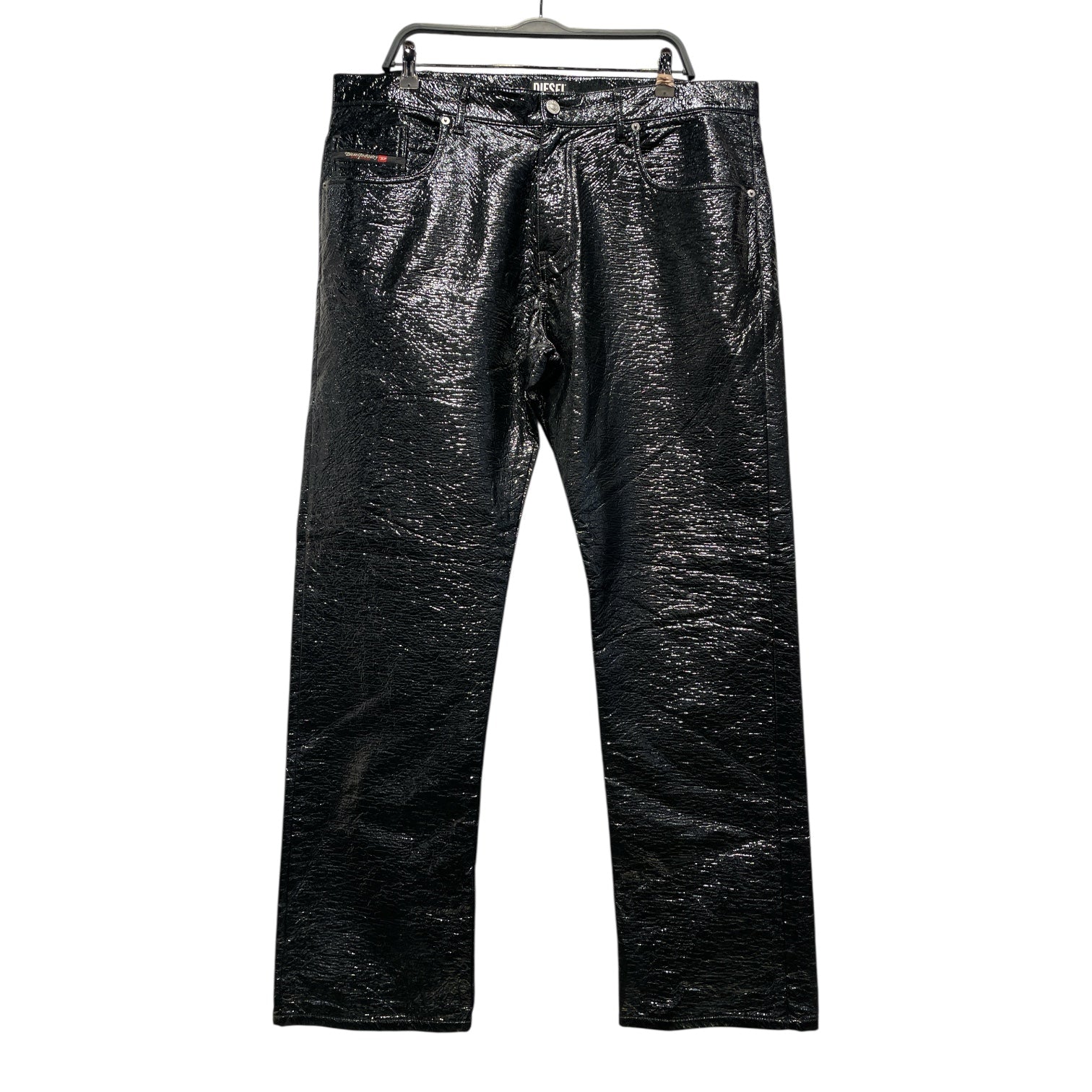 DIESEL/Straight Pants/38/Polyester/BLK/ view 1