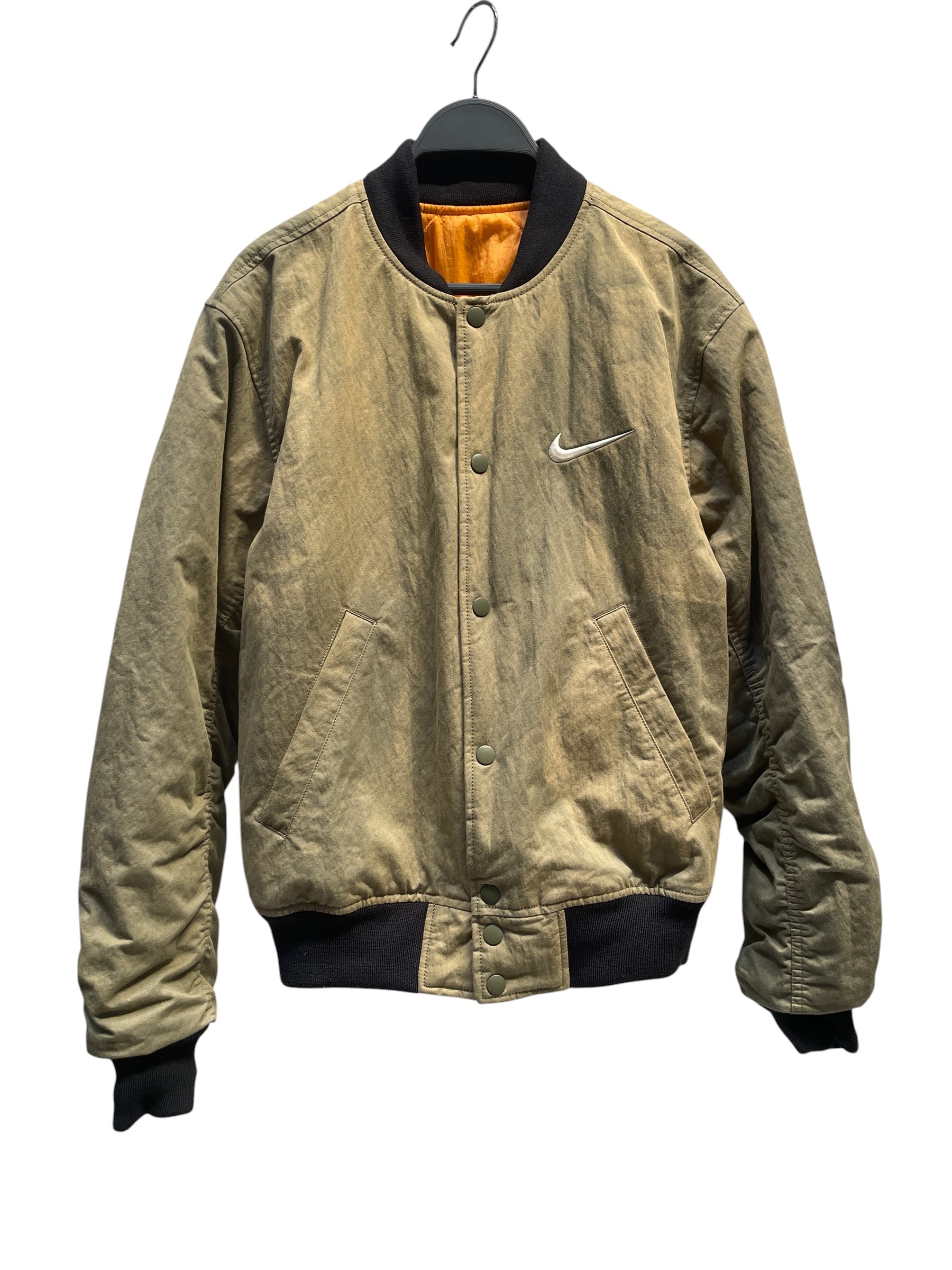 STUSSY/NIKE/Jacket/XS/Cotton/GRN/Reversable view 1