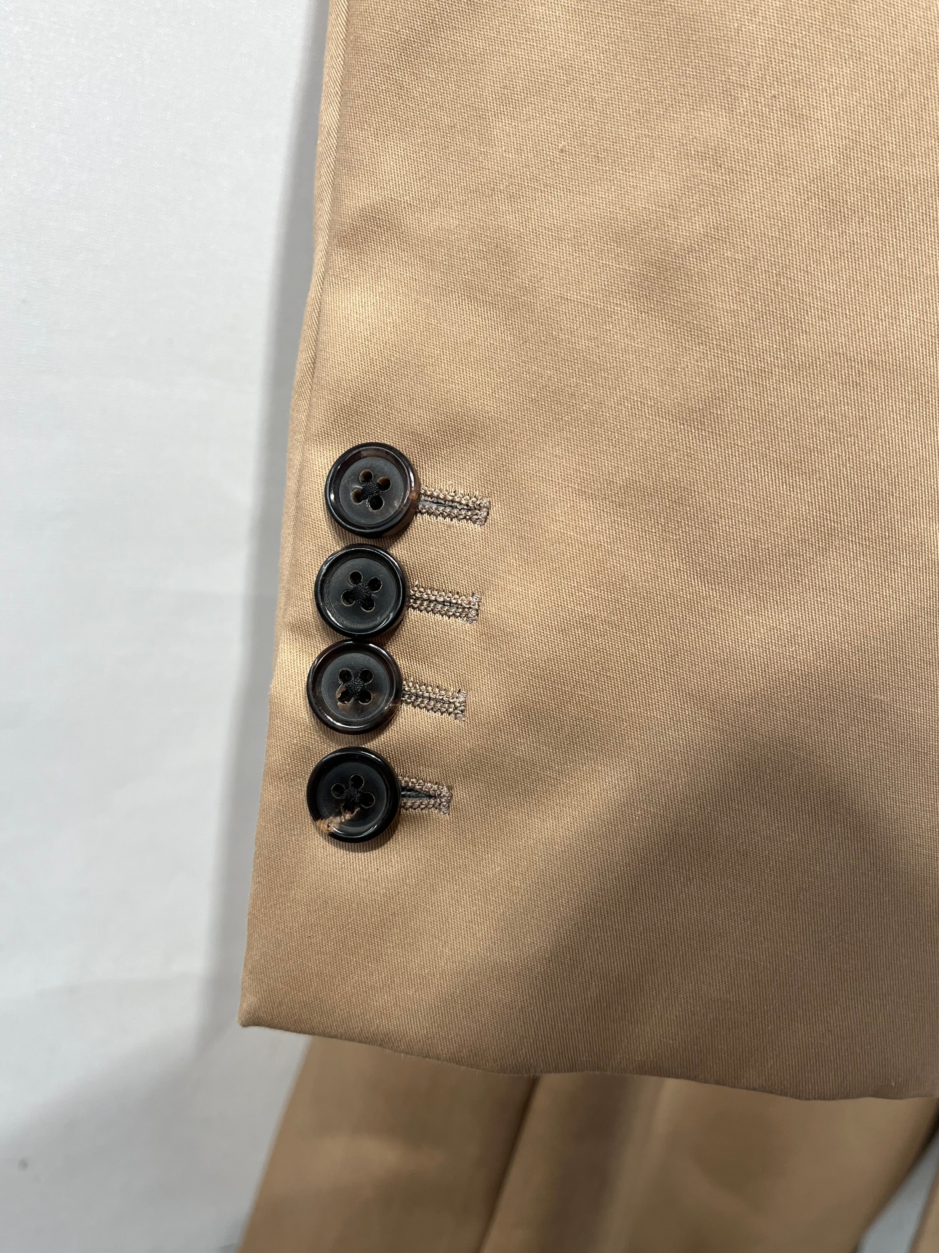THOM BROWNE. NEW YORK/Tailored Jkt/2/Cotton/BEG/BAL COLLAR OVERCOAT MACKINTOSH view 4