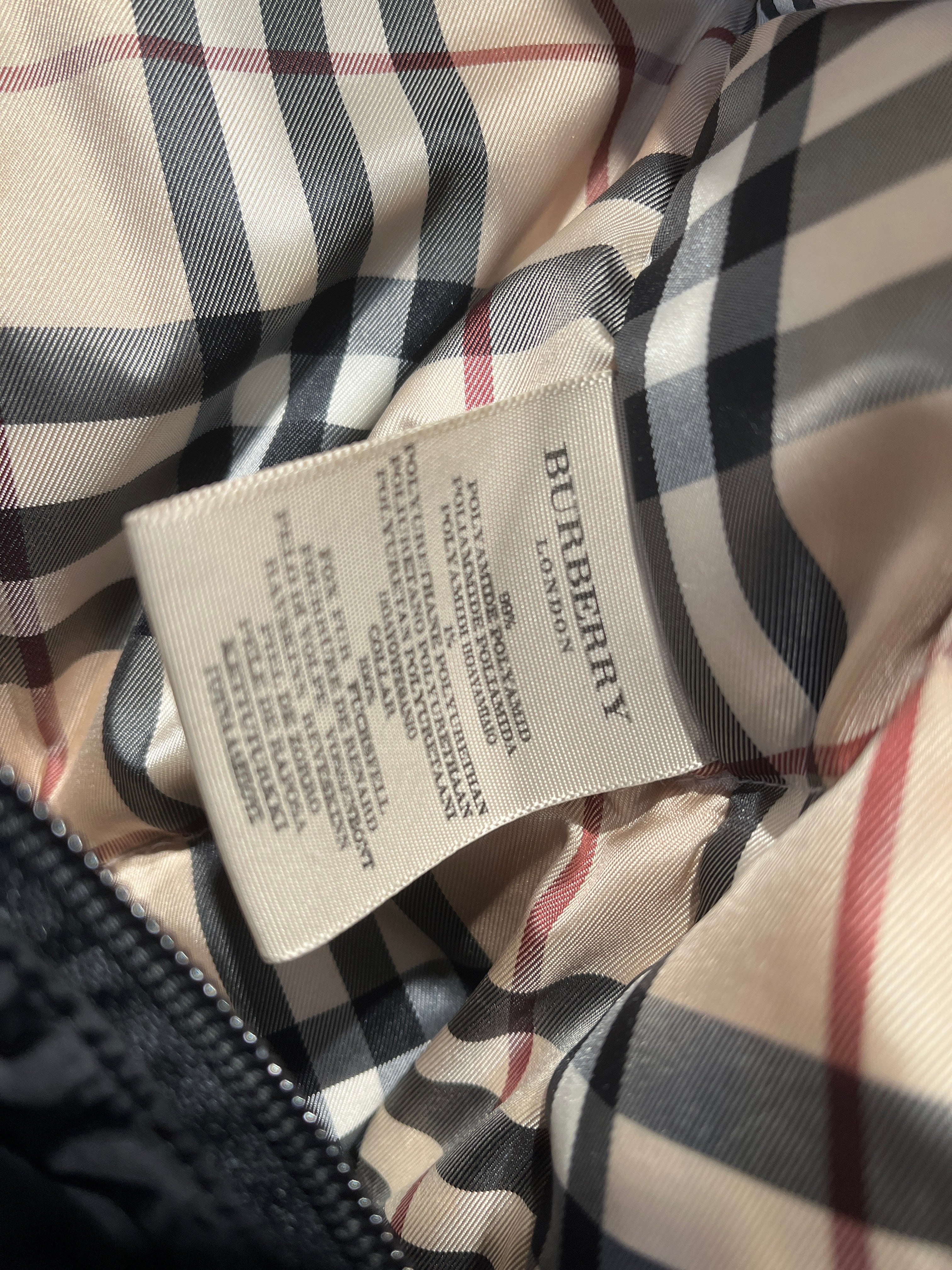 BURBERRY/Puffer Jkt/XS/Plaid/BLK/Short Puffer Jacket view 5