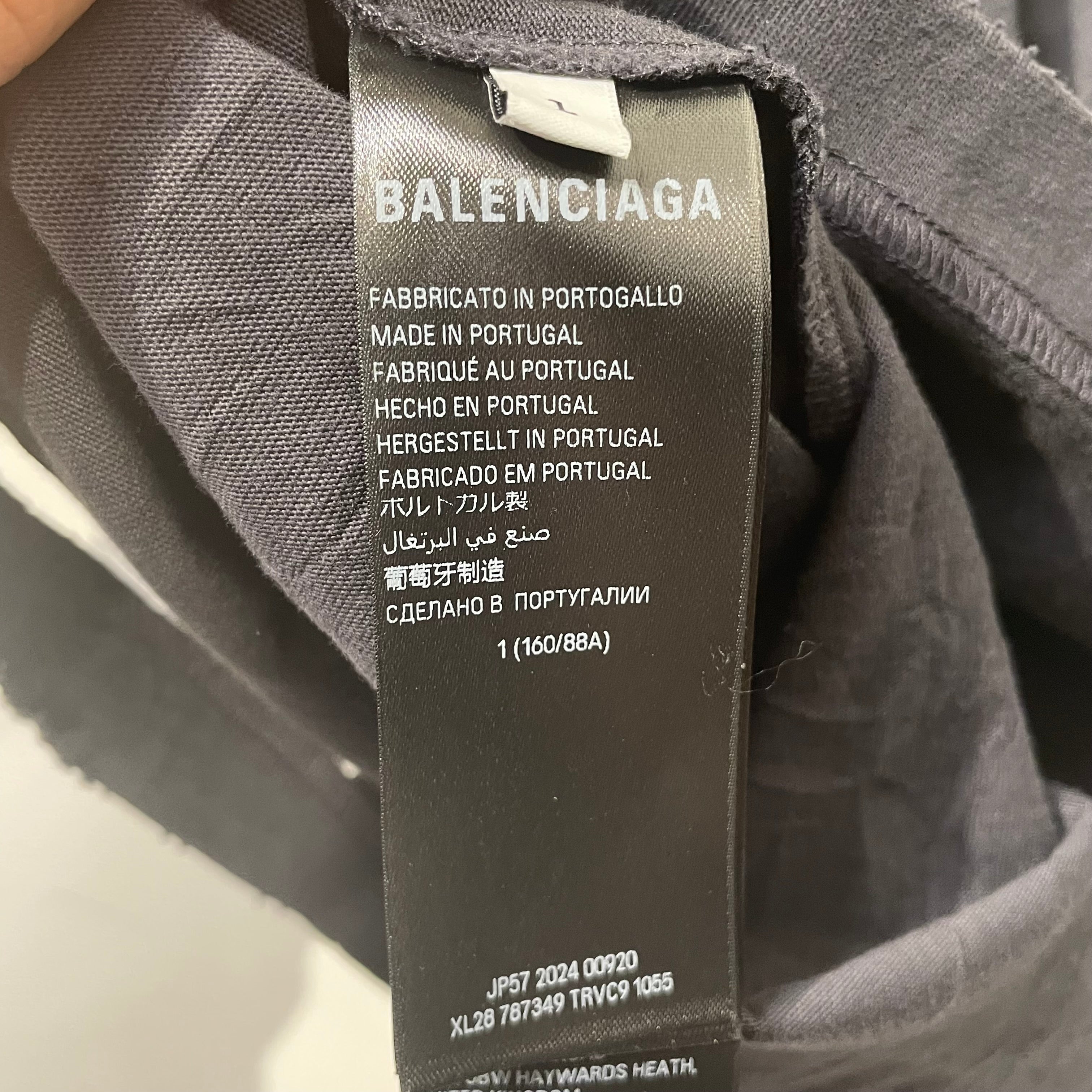 BALENCIAGA/T-Shirt/1/Cotton/BLK/Graphic/FW24 PLANET EARTH TEE view 8