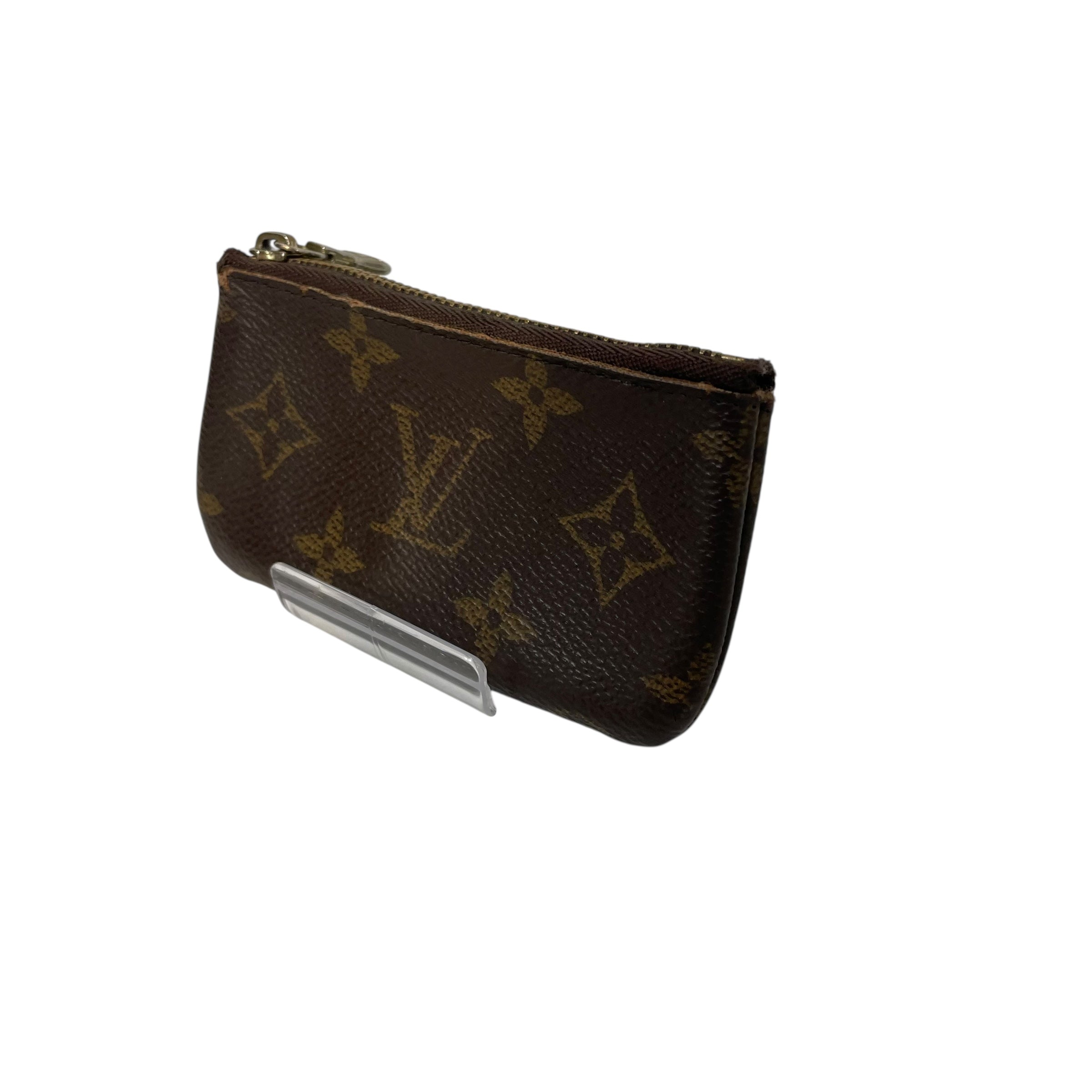 LOUIS VUITTON/Coin Wallet/Monogram/Leather/BRW/Key Pouch view 1