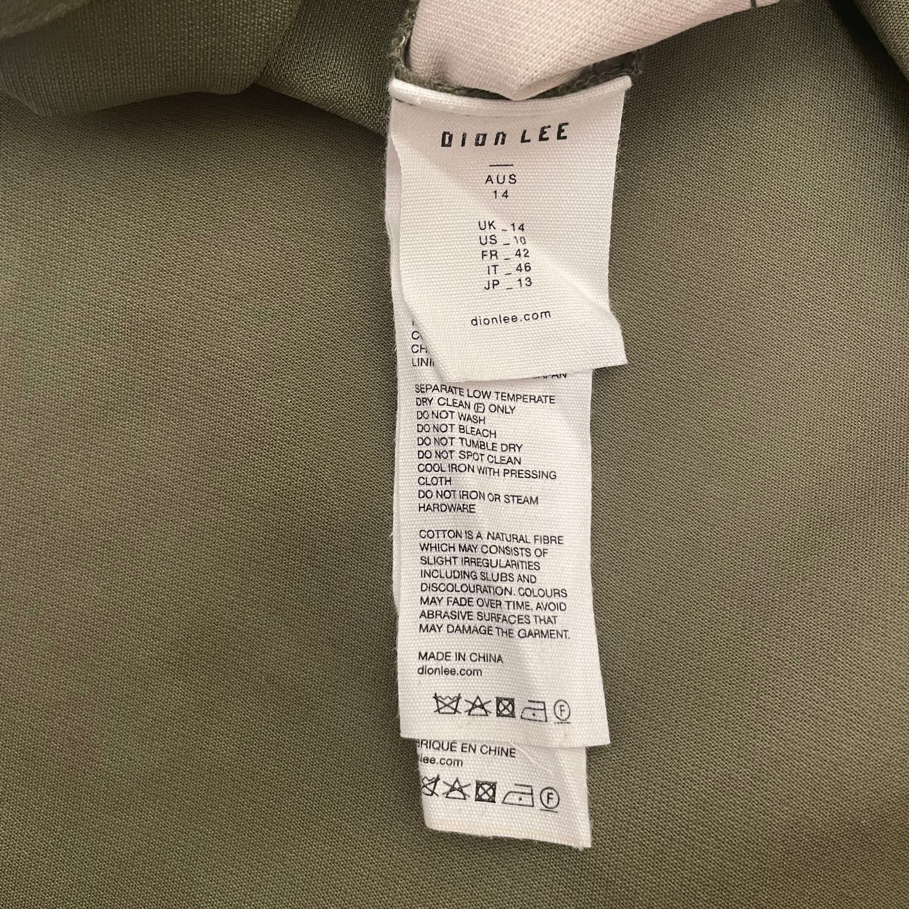 DION LEE/Bottoms/10/Cotton/GRN/ view 4