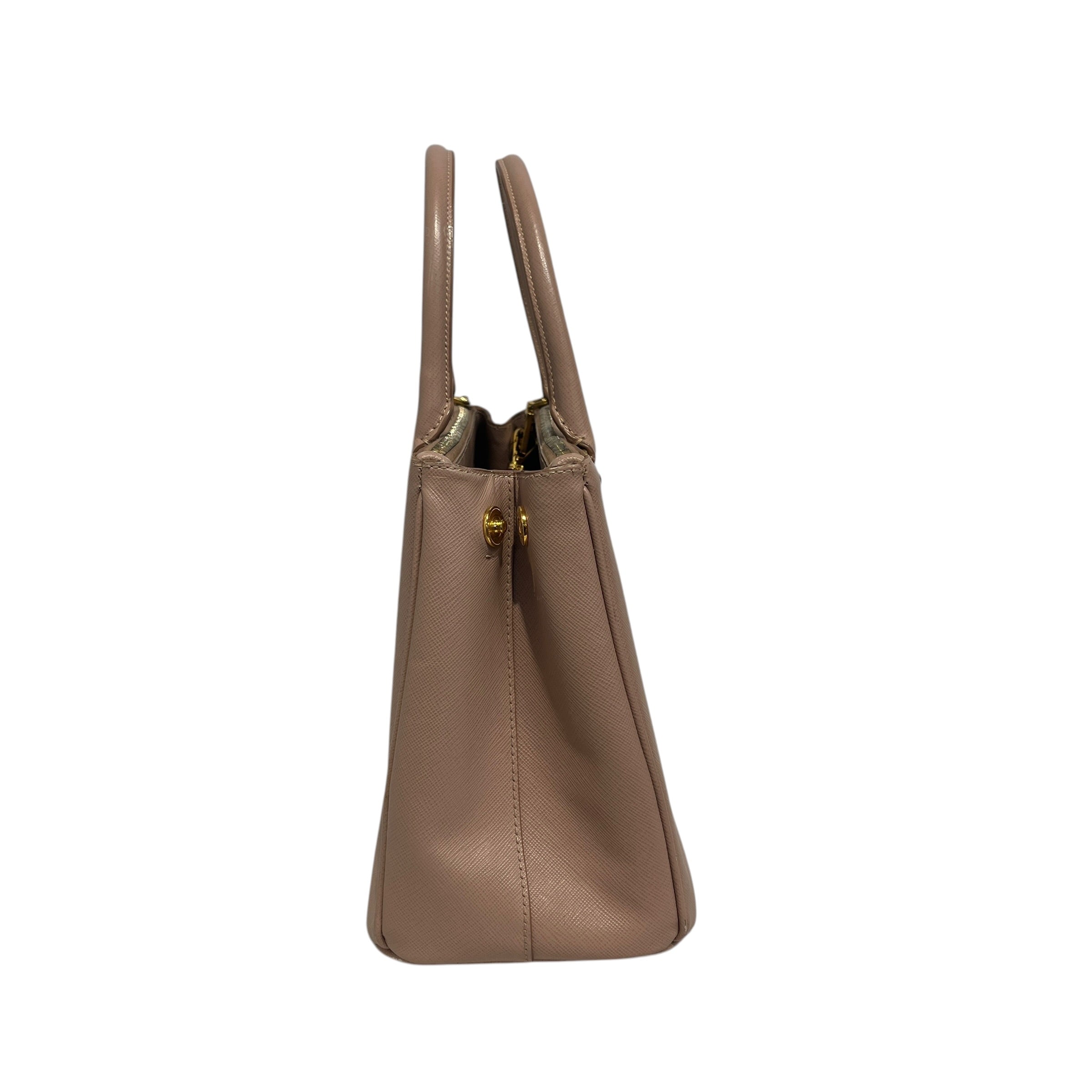 PRADA/Bag/Leather/PNK/gallenia double zip view 4