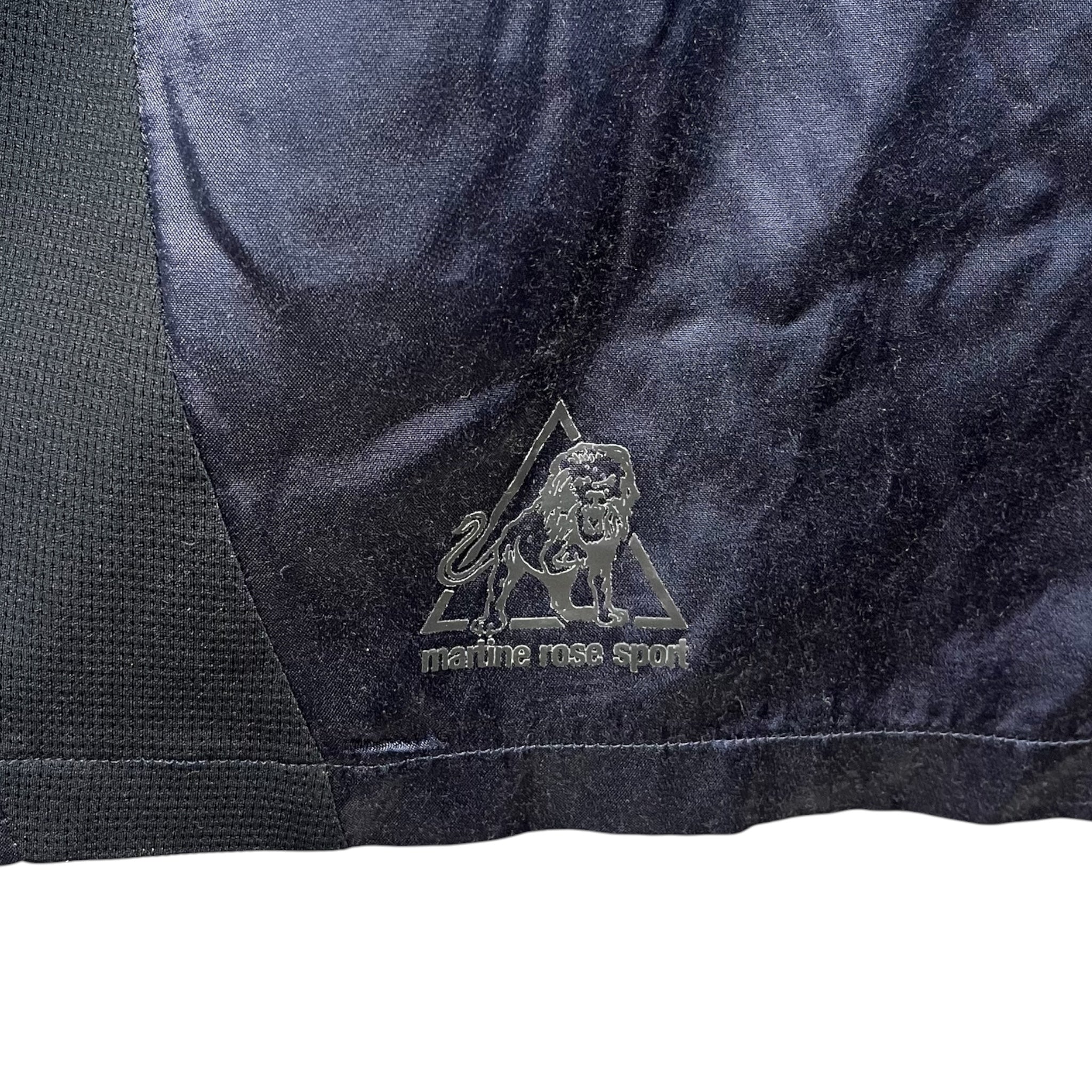 MARTINE ROSE/Shorts/LION SPORT LOGO BLK MESH BBALL view 3