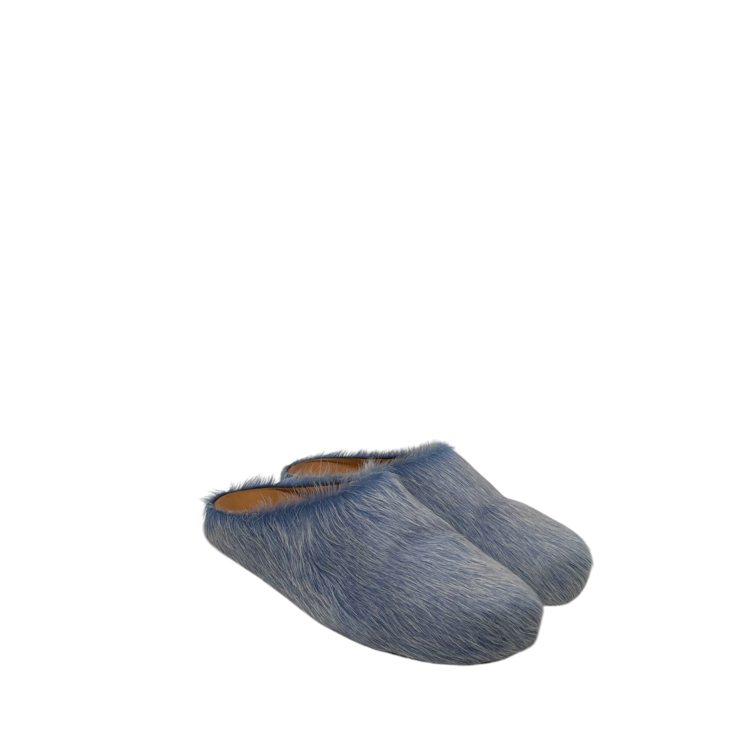 MARNI/Shoes/EU 44/Fake Fur/BLU/clogs view 3