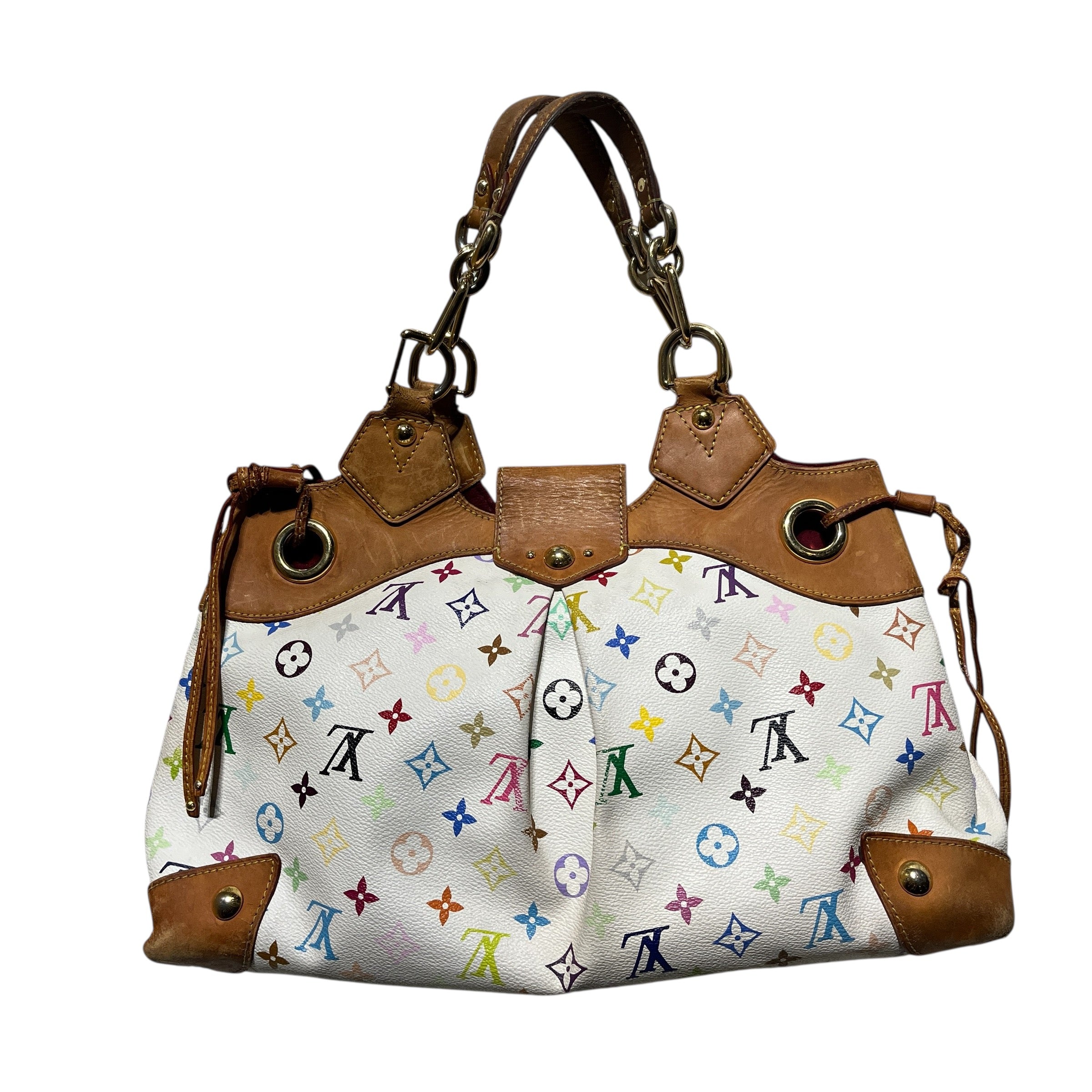 LOUIS VUITTON/Hand Bag/Monogram/Leather/WHT/URSULA GM view 2