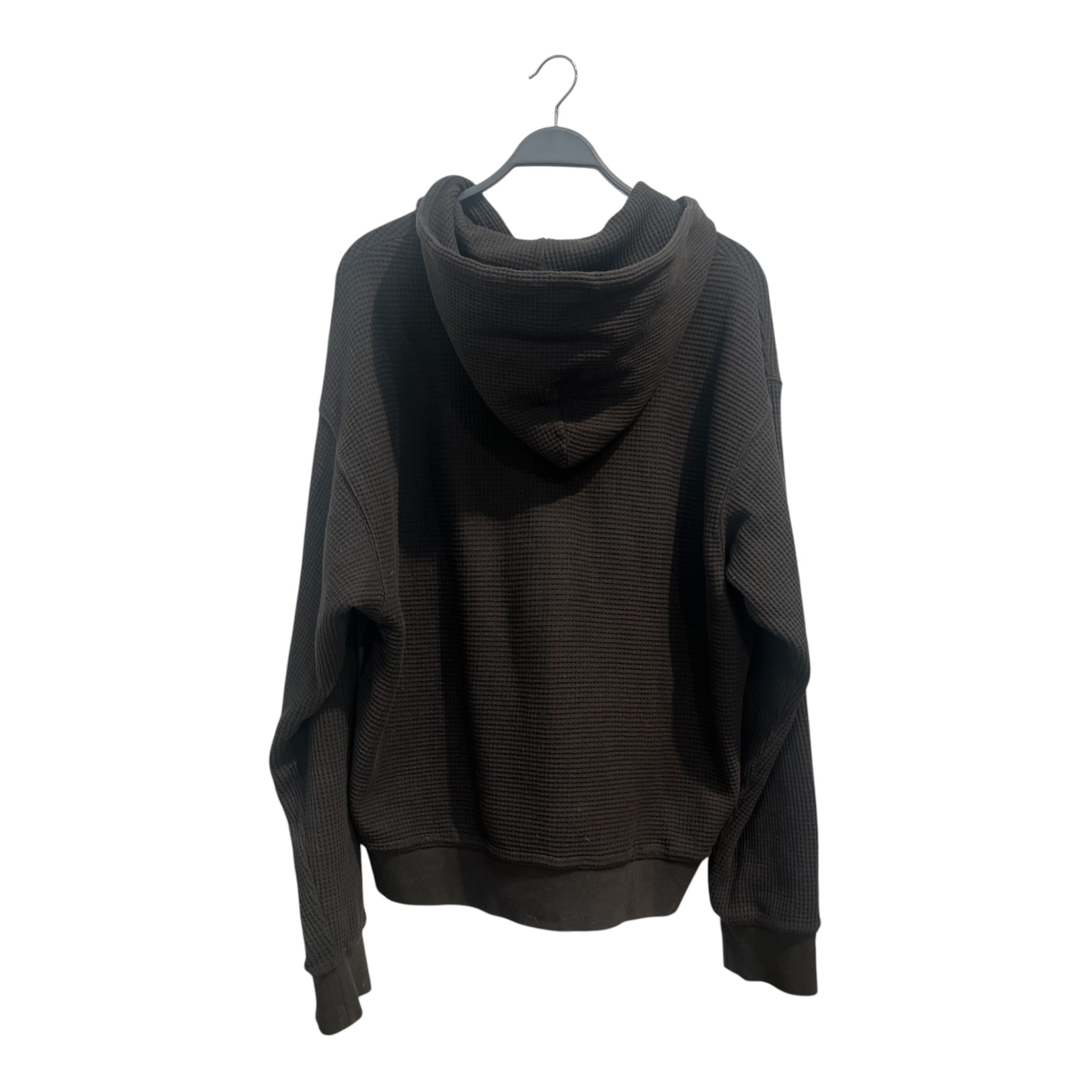 STUSSY/Zip Up Hoodie/XL/Cotton/GRY/WAFFLE KNIT HOODIE view 2