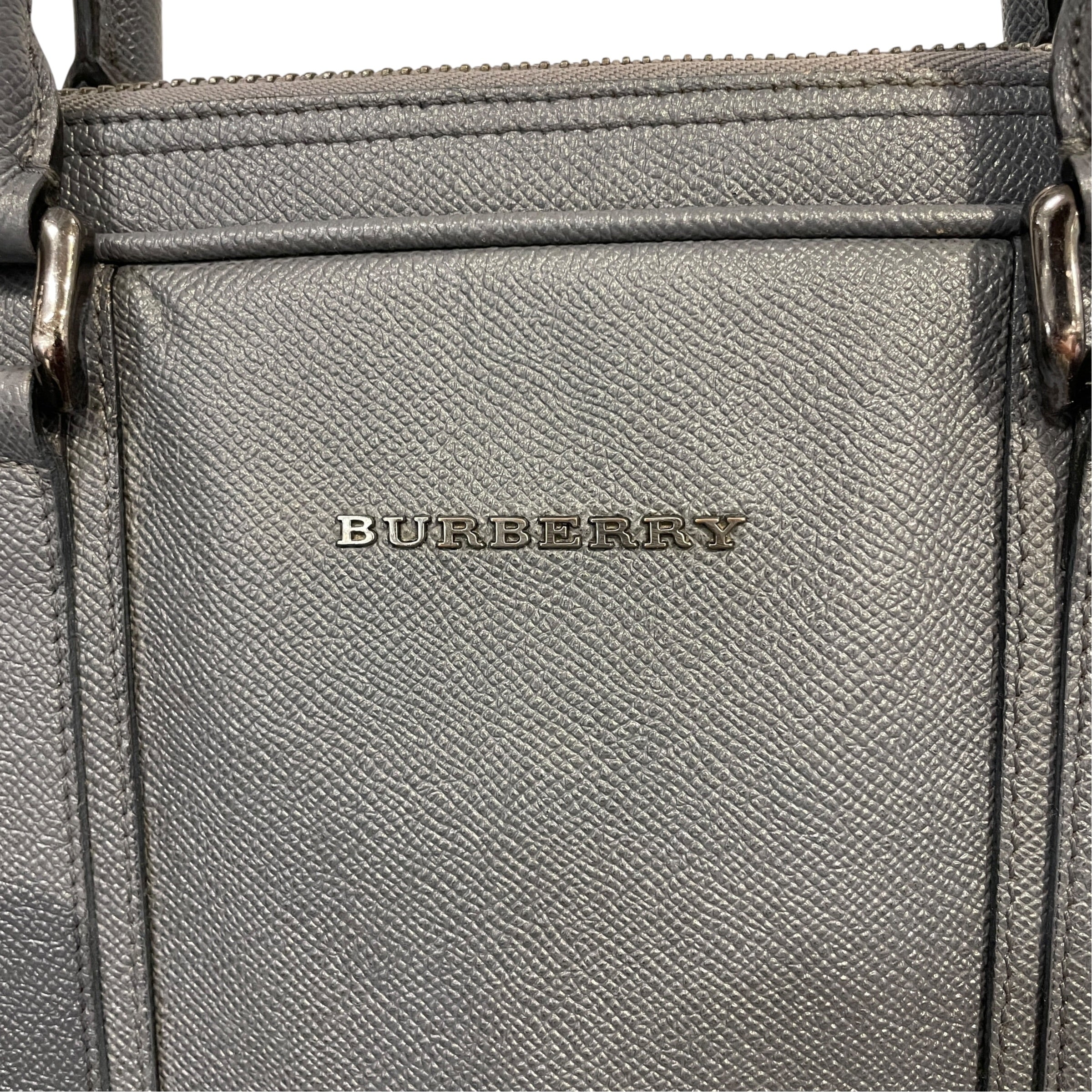 BURBERRY/Briefcase/Leather/GRY/WK6T8MB view 5