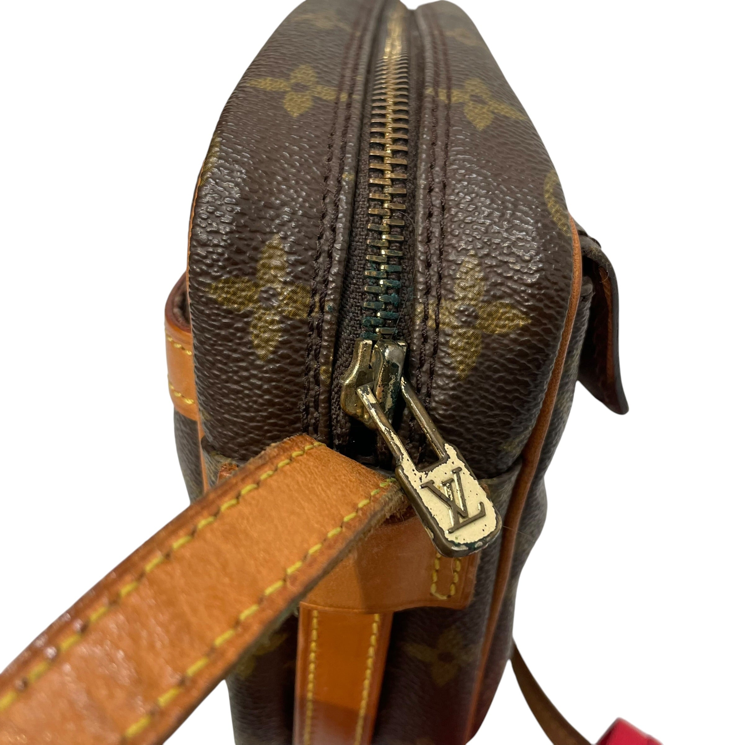 LOUIS VUITTON/Cross Body Bag/Monogram/Leather/BRW/jeune fille crossbody view 6