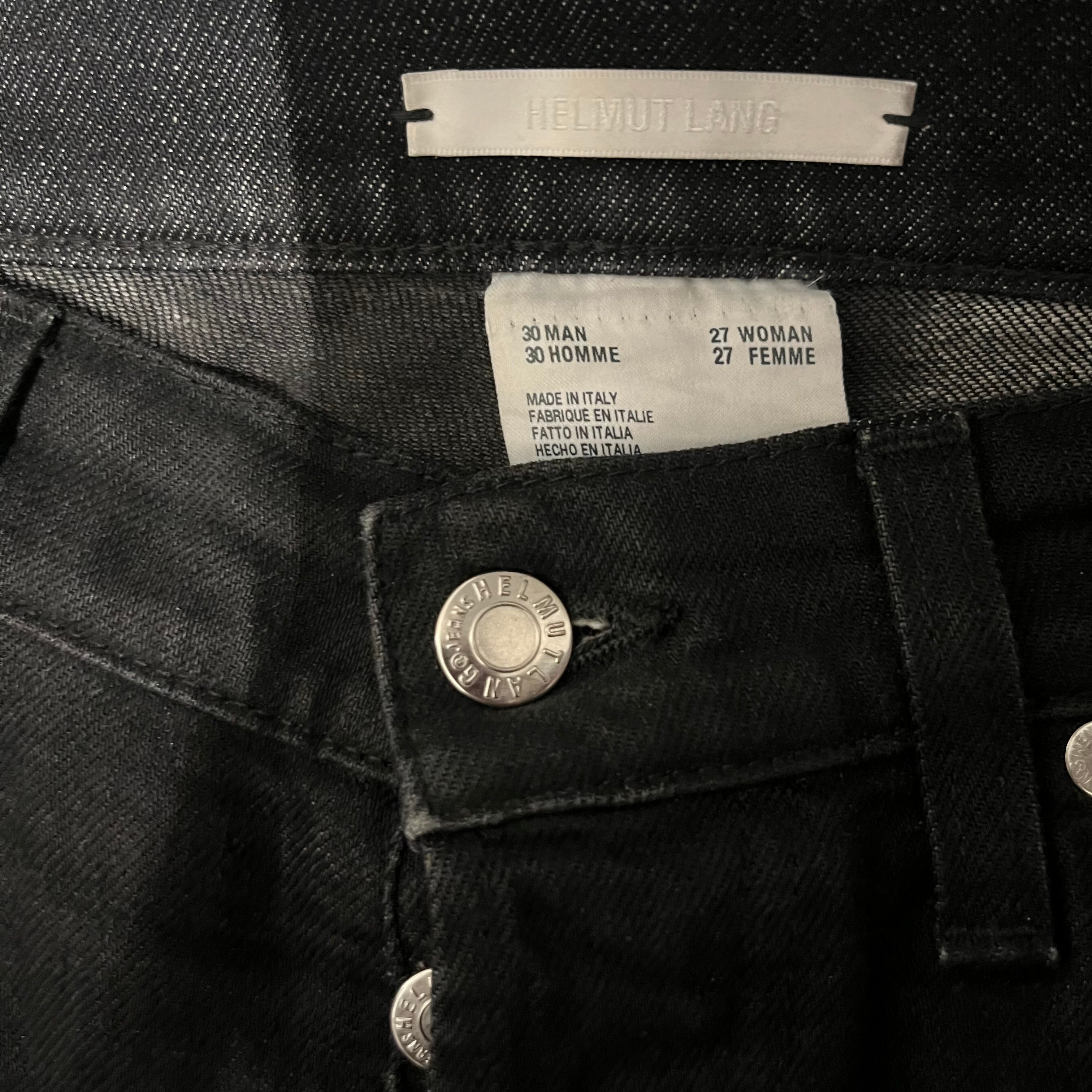 Helmut Lang/Skinny Pants/30/Cotton/BLK/ view 3