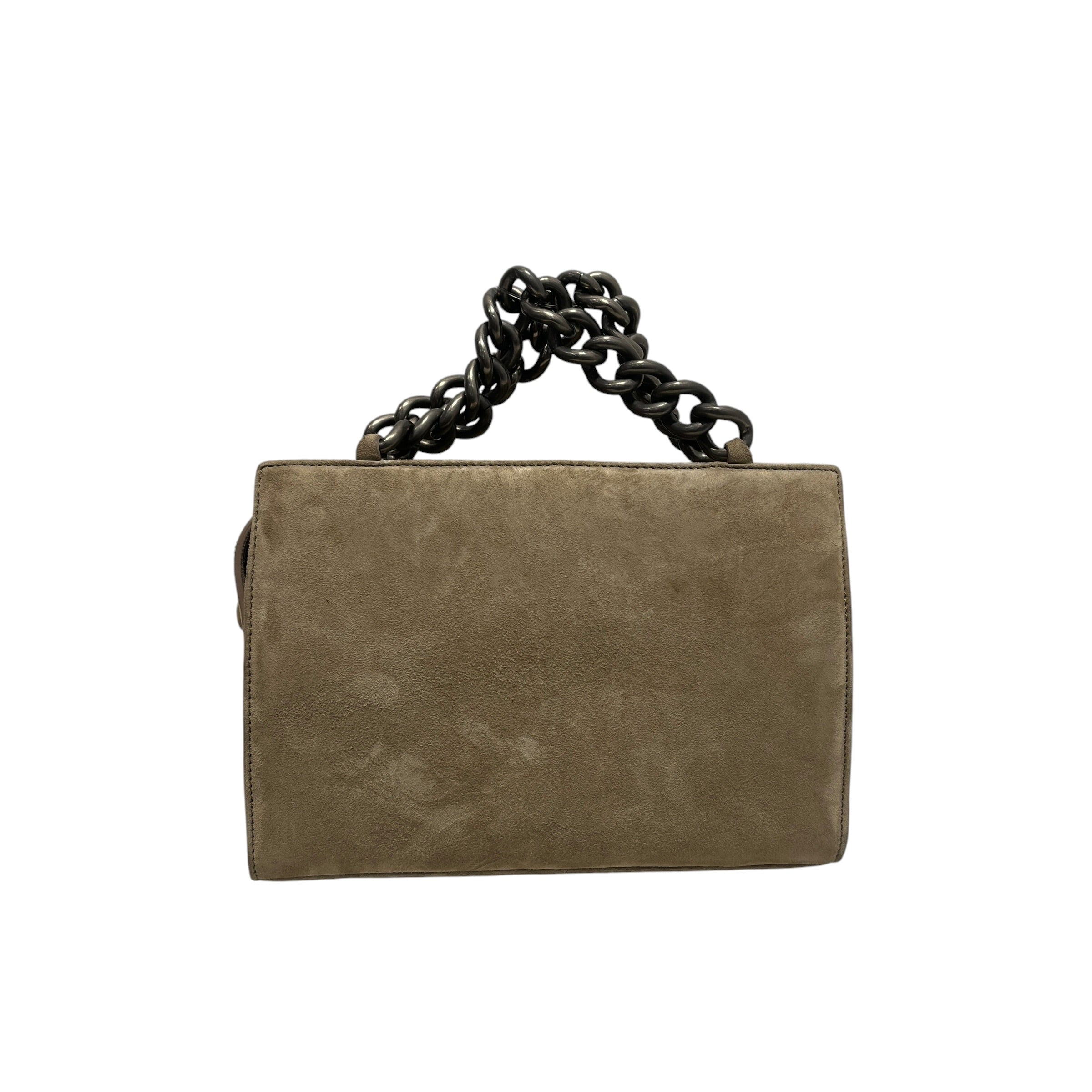 roberto cavalli/Hand Bag/Suede/BEG/SILVER PYRAMID STUD SUEDE BAG view 2
