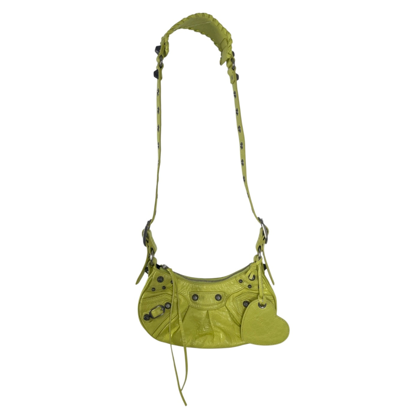 BALENCIAGA/Bag/Lambskin/YEL/SMALL CAGOLE FLUORESCENT view 1