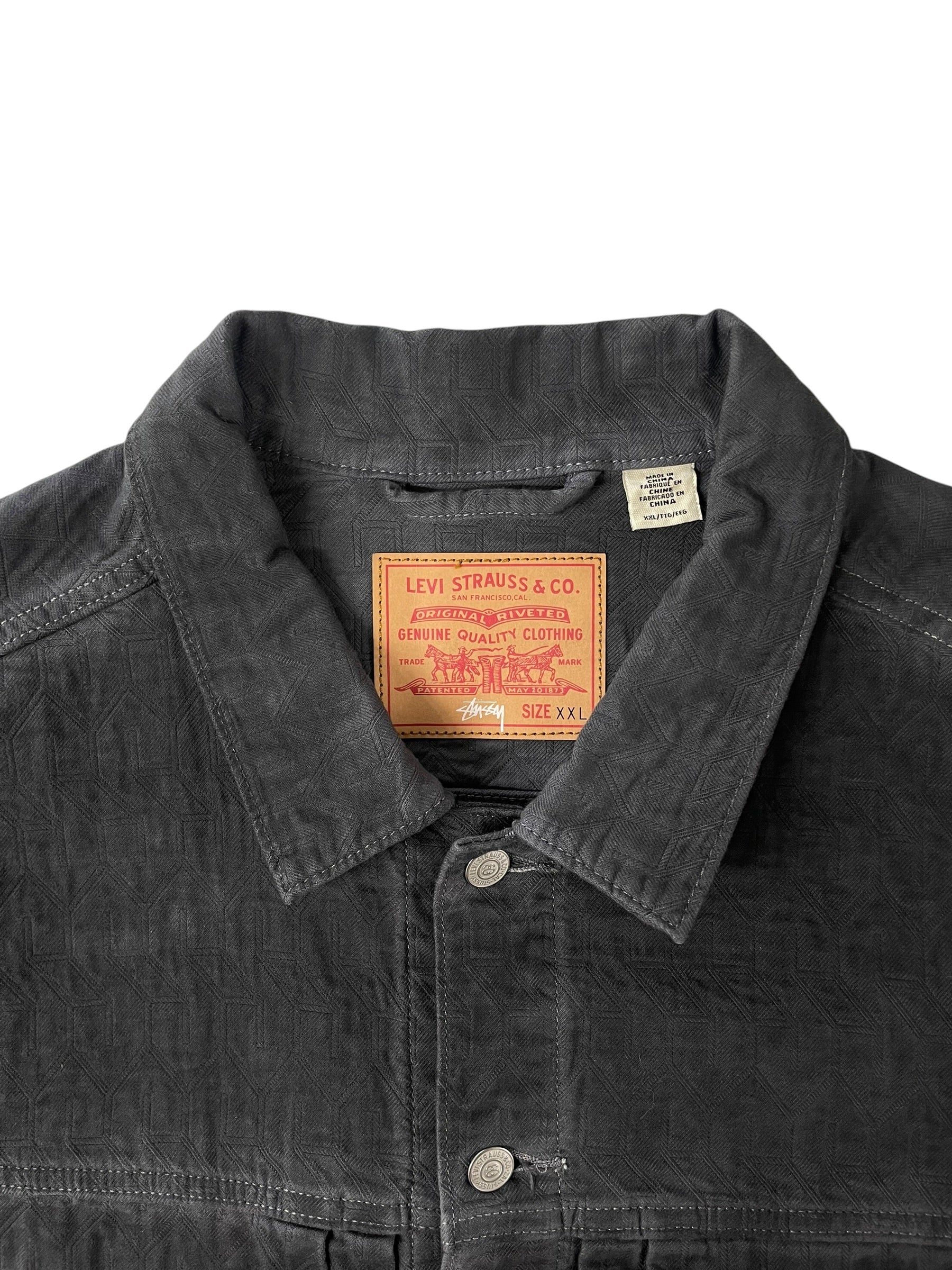 Levi's/STUSSY/Denim Jkt/XXL/Denim/GRY/CA00342 view 3
