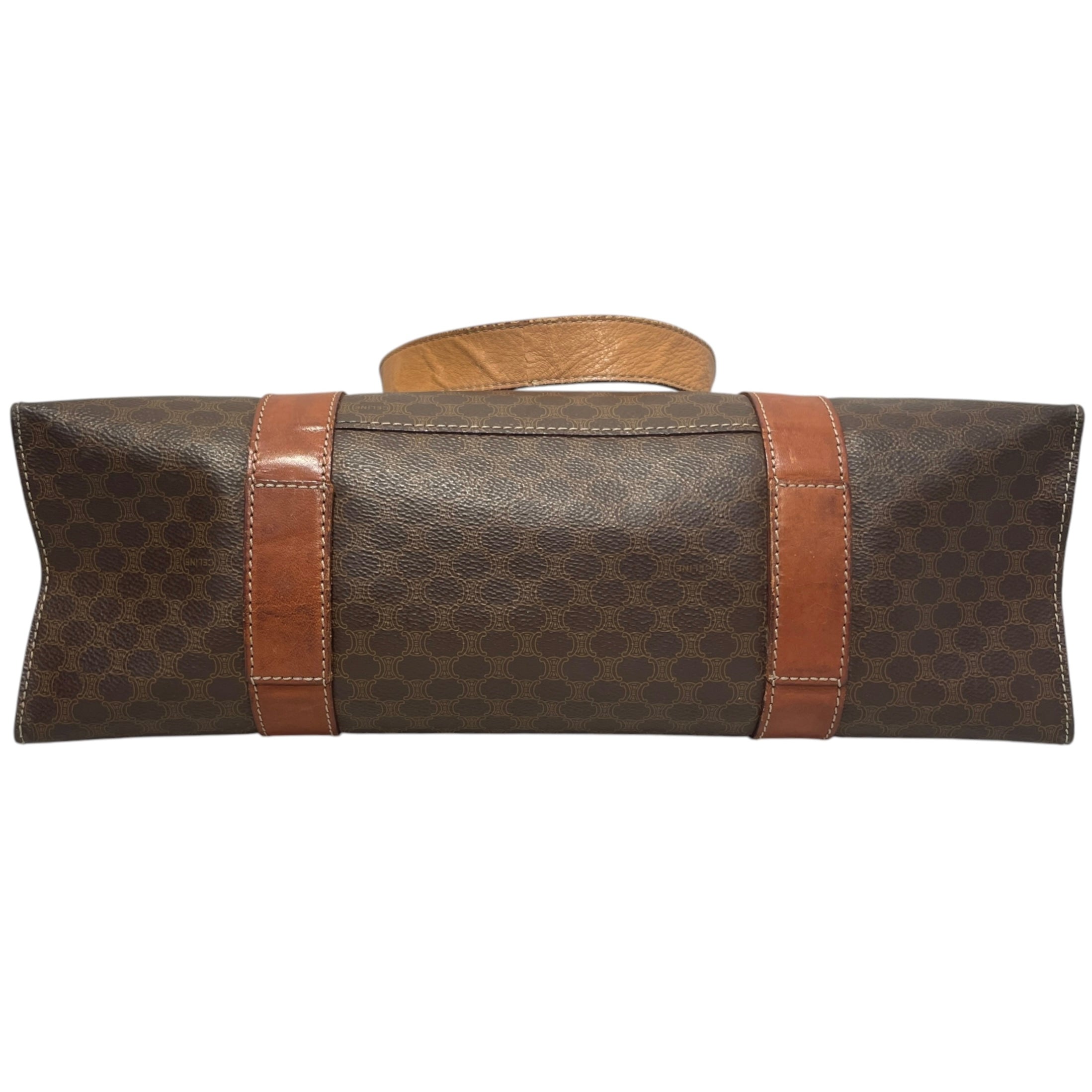 CELINE/Hand Bag/Monogram/Leather/BRW/Monogram Handbag view 3