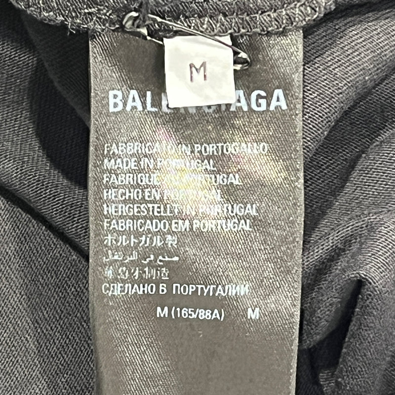 BALENCIAGA/T-Shirt/M/Cotton/BLK/Graphic/TOKYO
