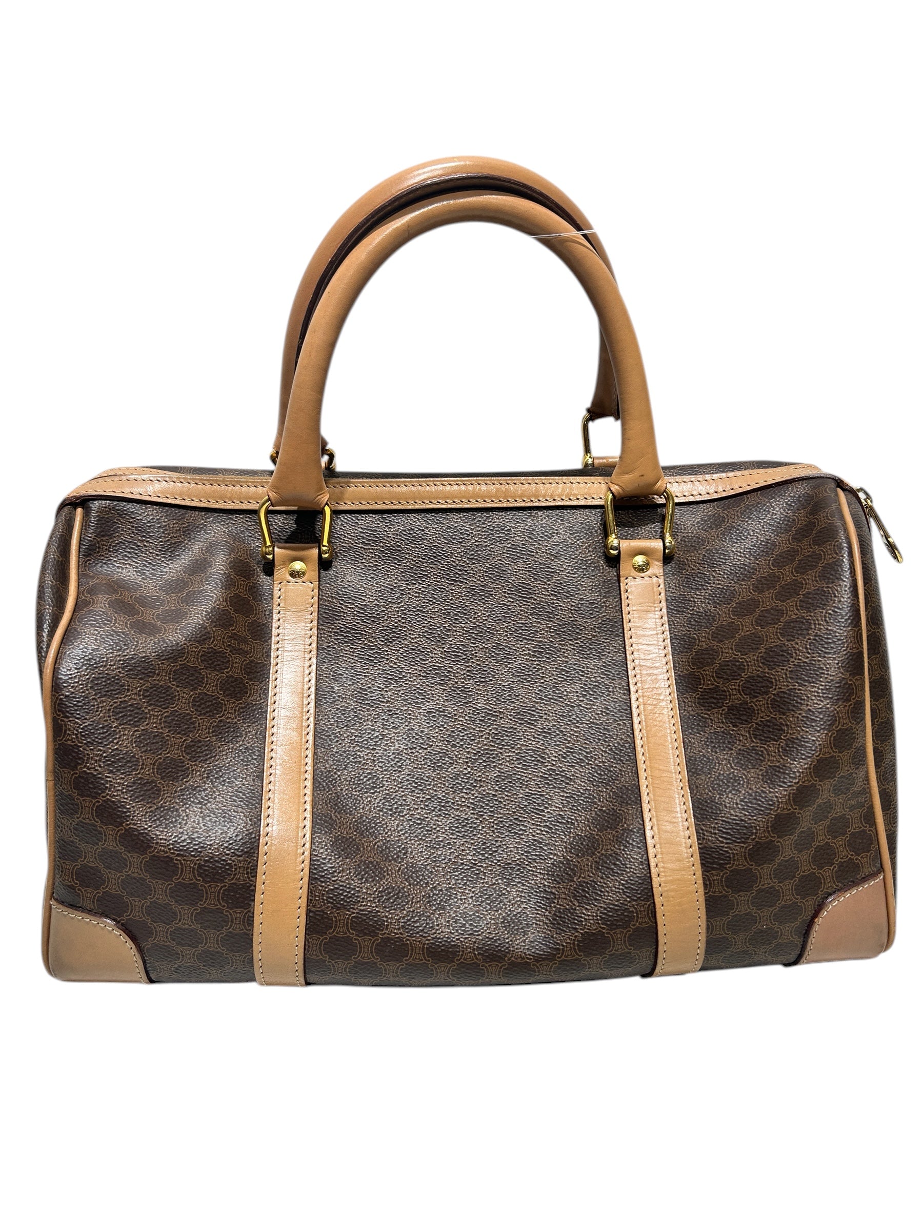CELINE/Hand Bag/Leather/BRW/macadam boston view 2