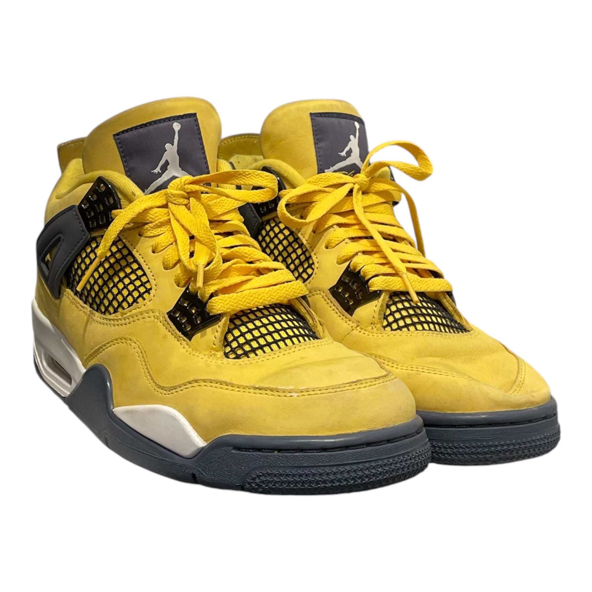 NIKE/Hi-Sneakers/US 11/Cotton/YEL/JORDAN 4 RETRO view 1