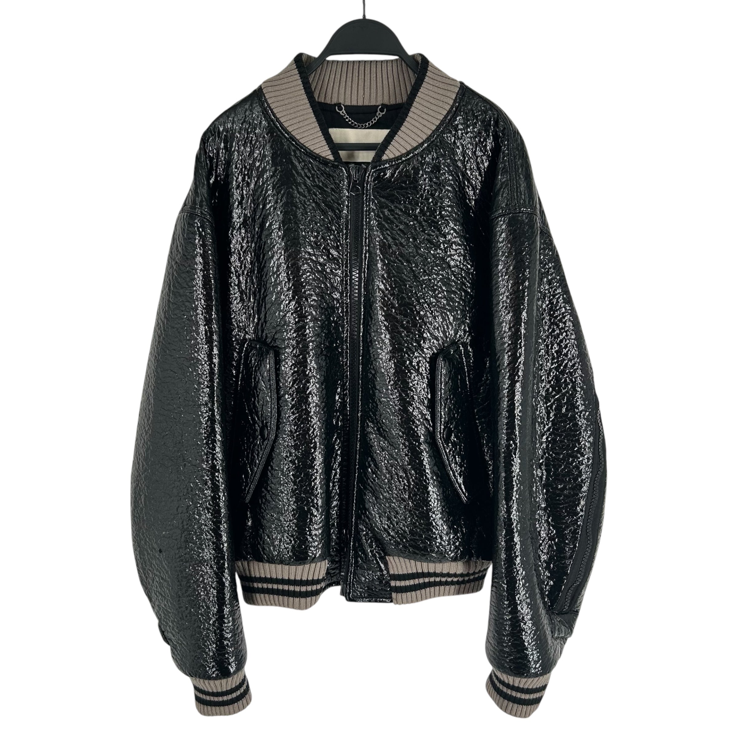 DRIES VAN NOTEN/Baseball Jkt/M/Polyester/BLK/BACKZIP view 1