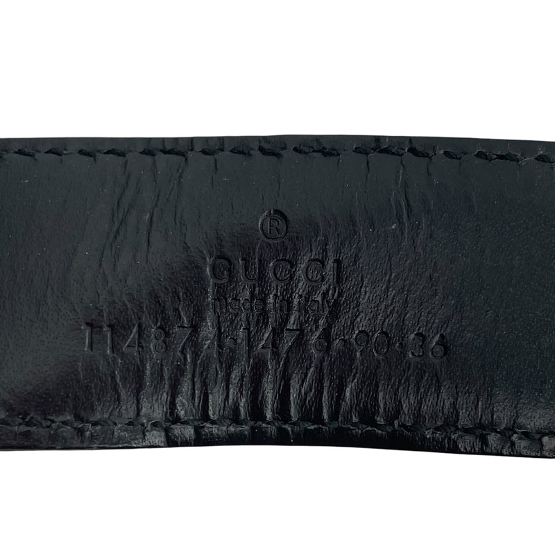 GUCCI/Belt/FREE/Monogram/Leather/BLK/CANVAS MONOGRAM LOGO BUCKLE