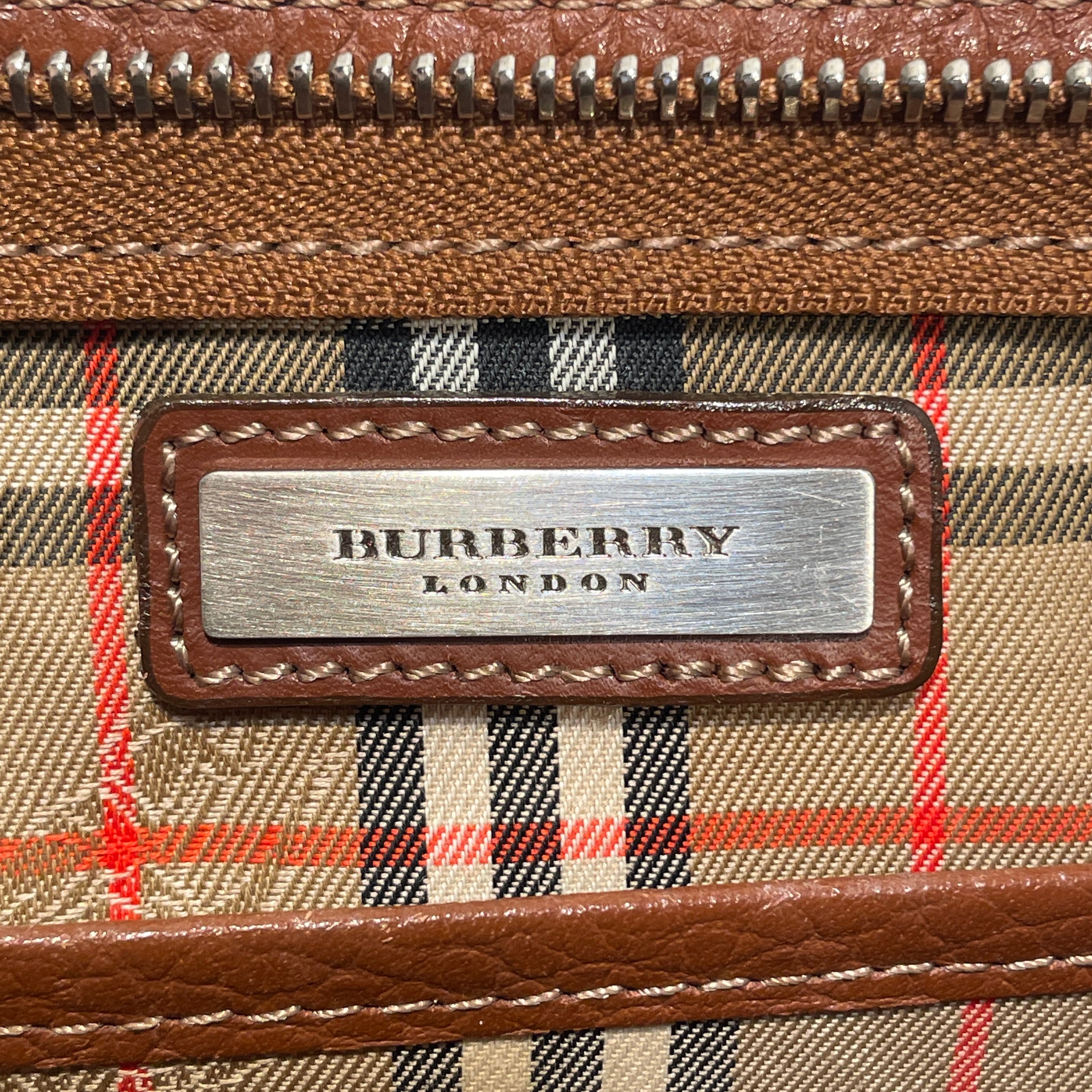 BURBERRY/Pouch/Leather/BRW/Toiletry Bag view 5