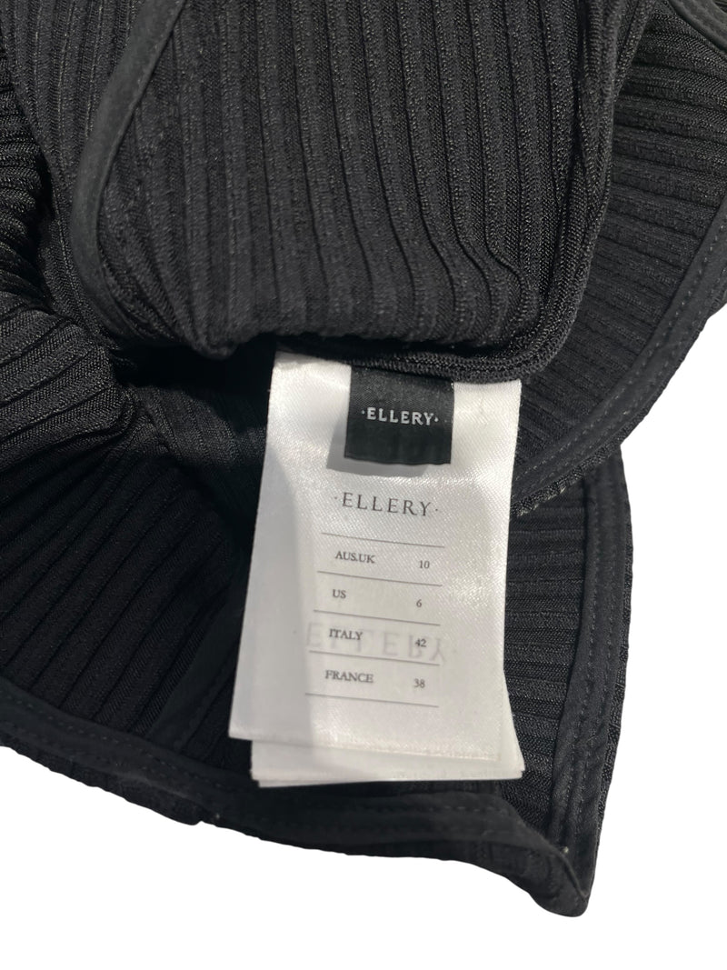 ELLERY/LS Blouse/S/Polyester/BLK/
