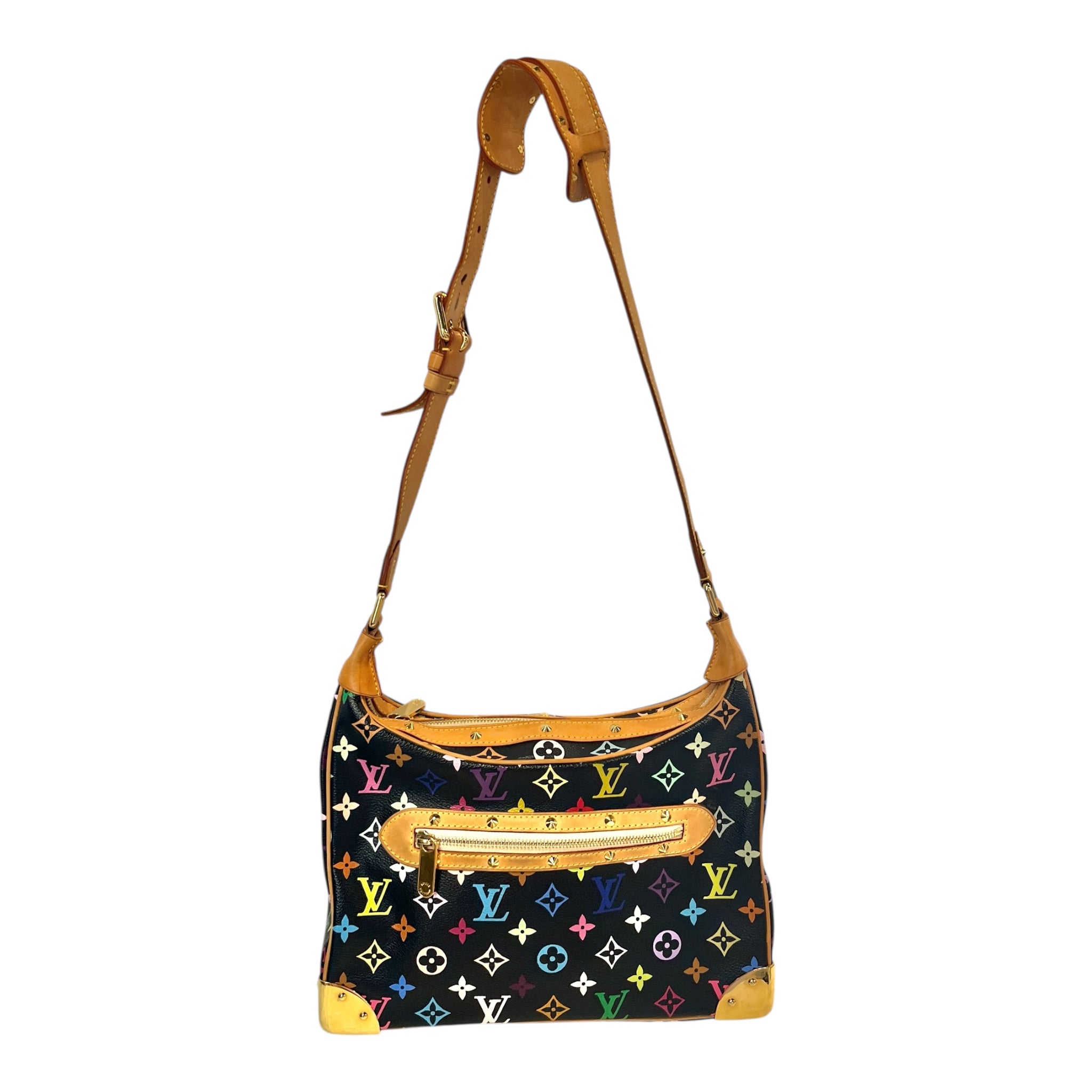 LOUIS VUITTON/Hand Bag/Monogram/BLK/MURAKAMI BOULOGNE MULTICOLOR view 1