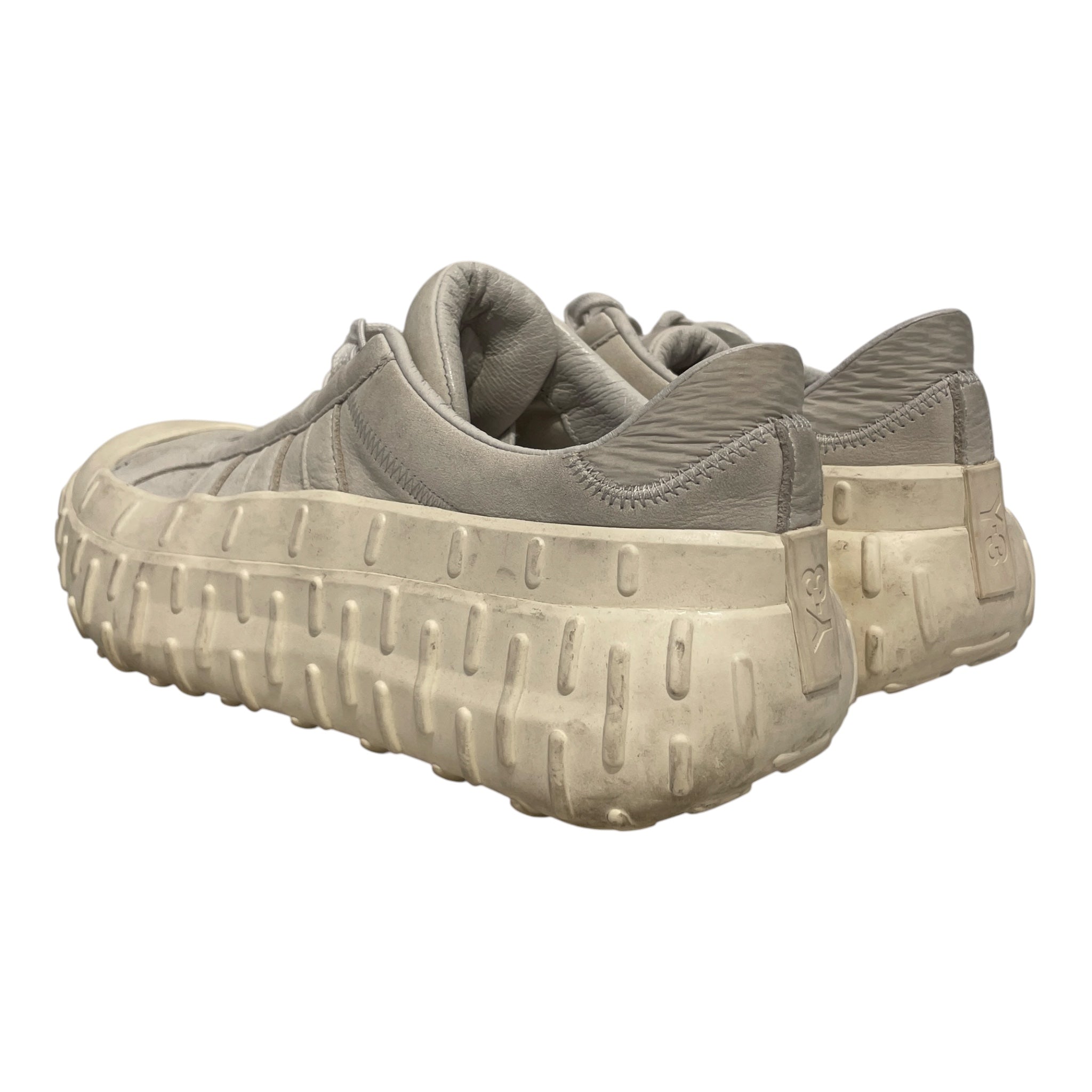 adidas/Y-3/Low-Sneakers/US 8/Leather/CRM/RUBBER SOLE view 2