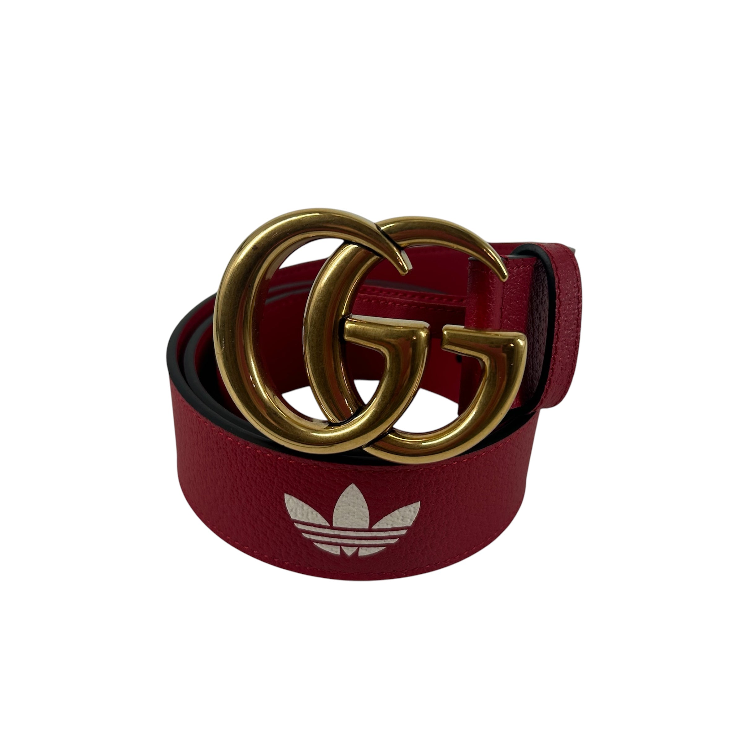 GUCCI/adidas/Belt/Leather/RED/406831 u4dat 85 34 525040 view 1