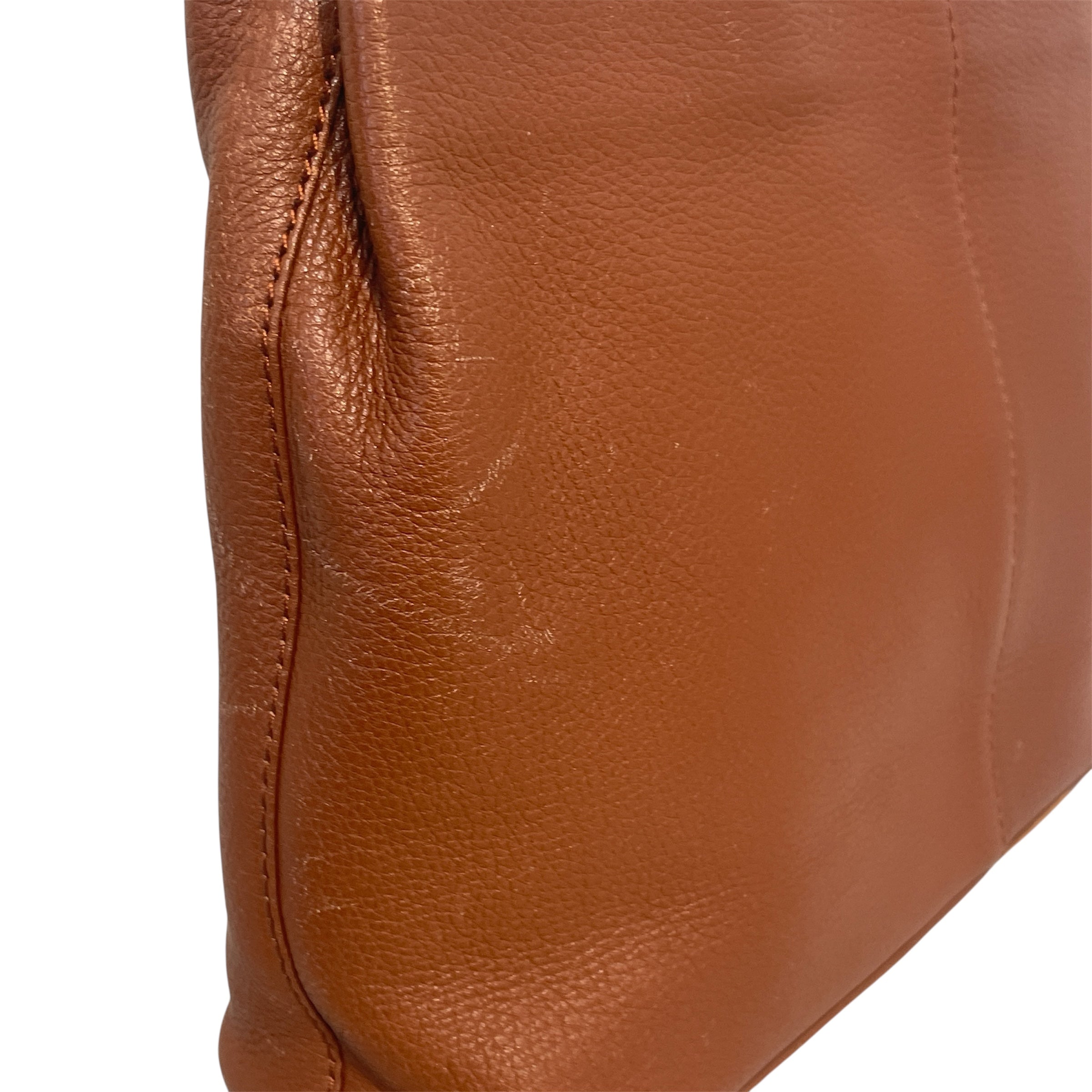 BURBERRYS/Hand Bag/Leather/CML/Gold Clasp Logo view 8