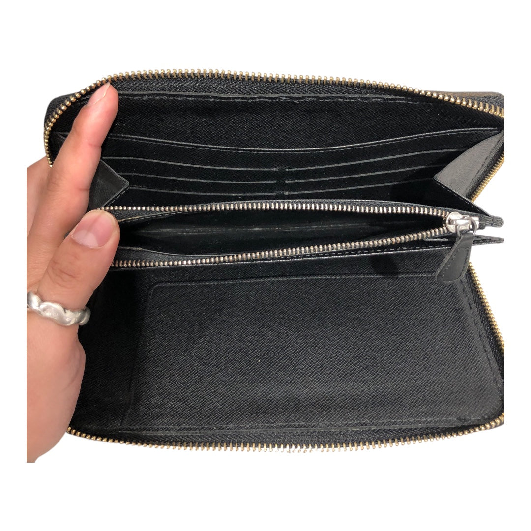 LOUIS VUITTON/Long Wallet/Glen Check/Leather/GRY/L's/Long Zip Wallet view 5